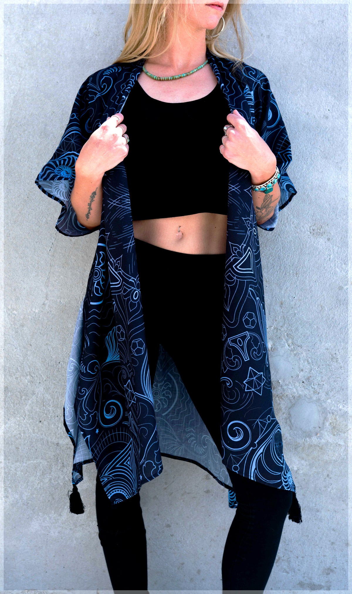 Arc Reactor Long Kimono by Mugwort