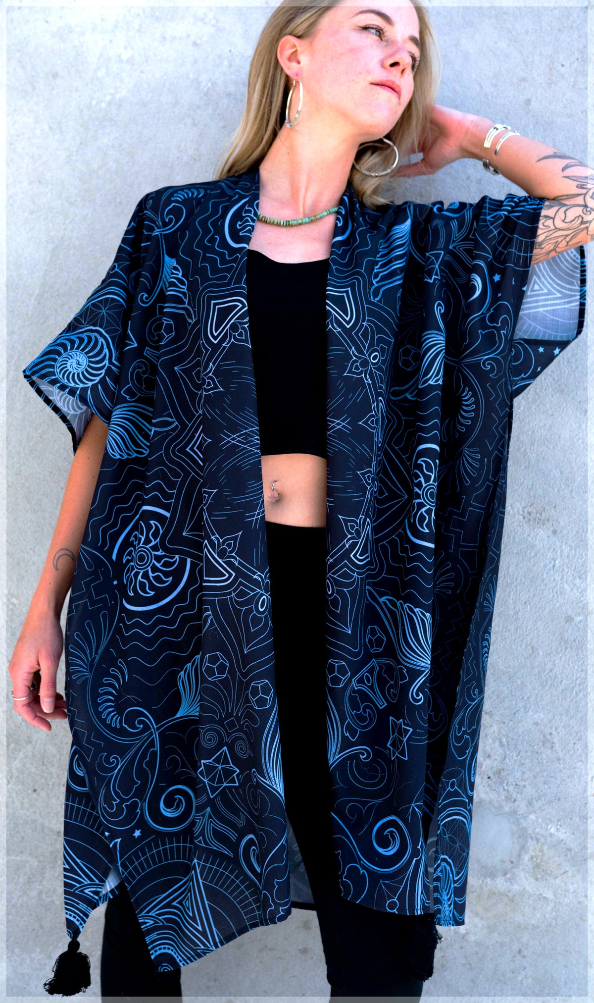 Arc Reactor Long Kimono by Mugwort