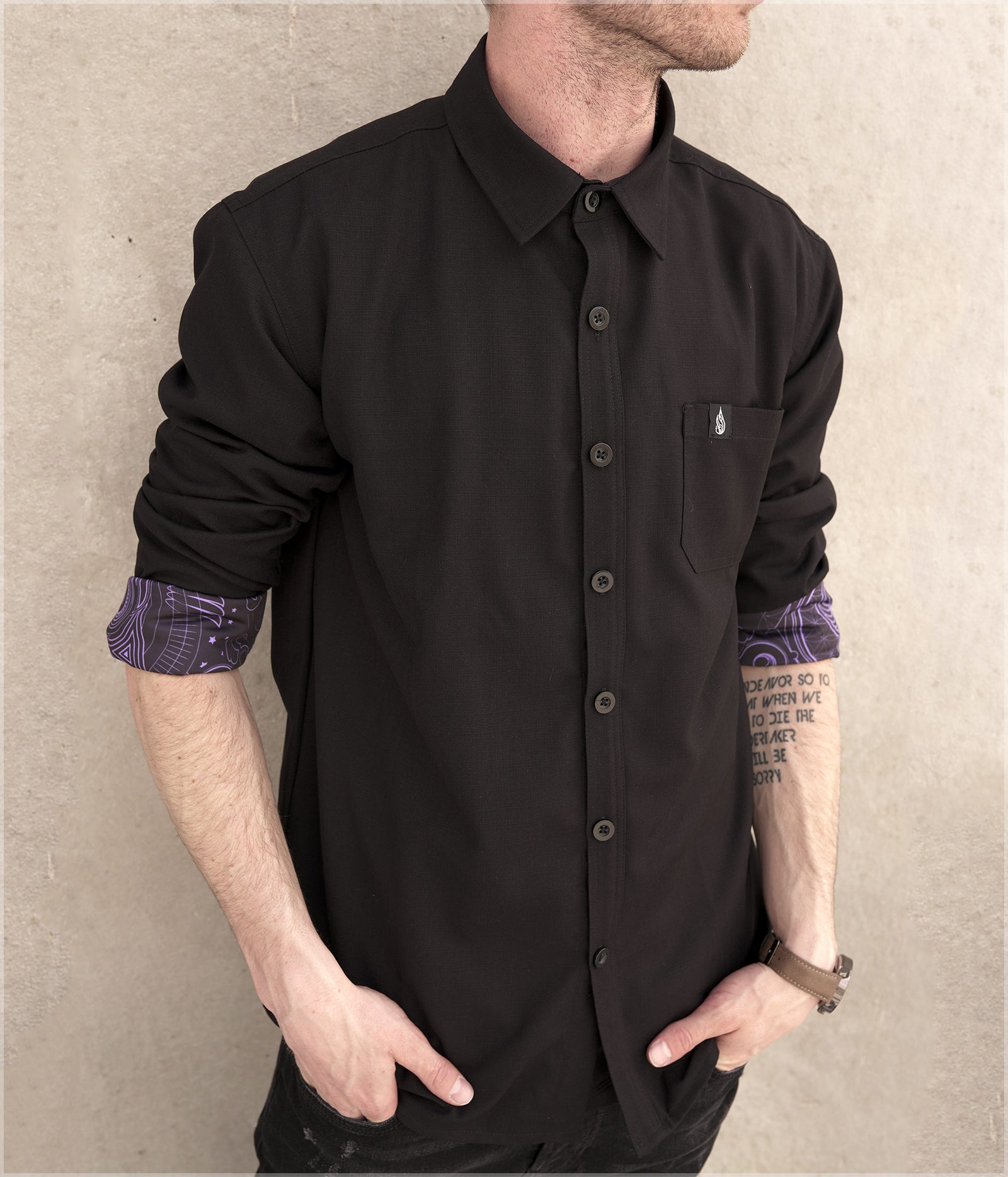 Arc Button Down Shirt by Mugwort