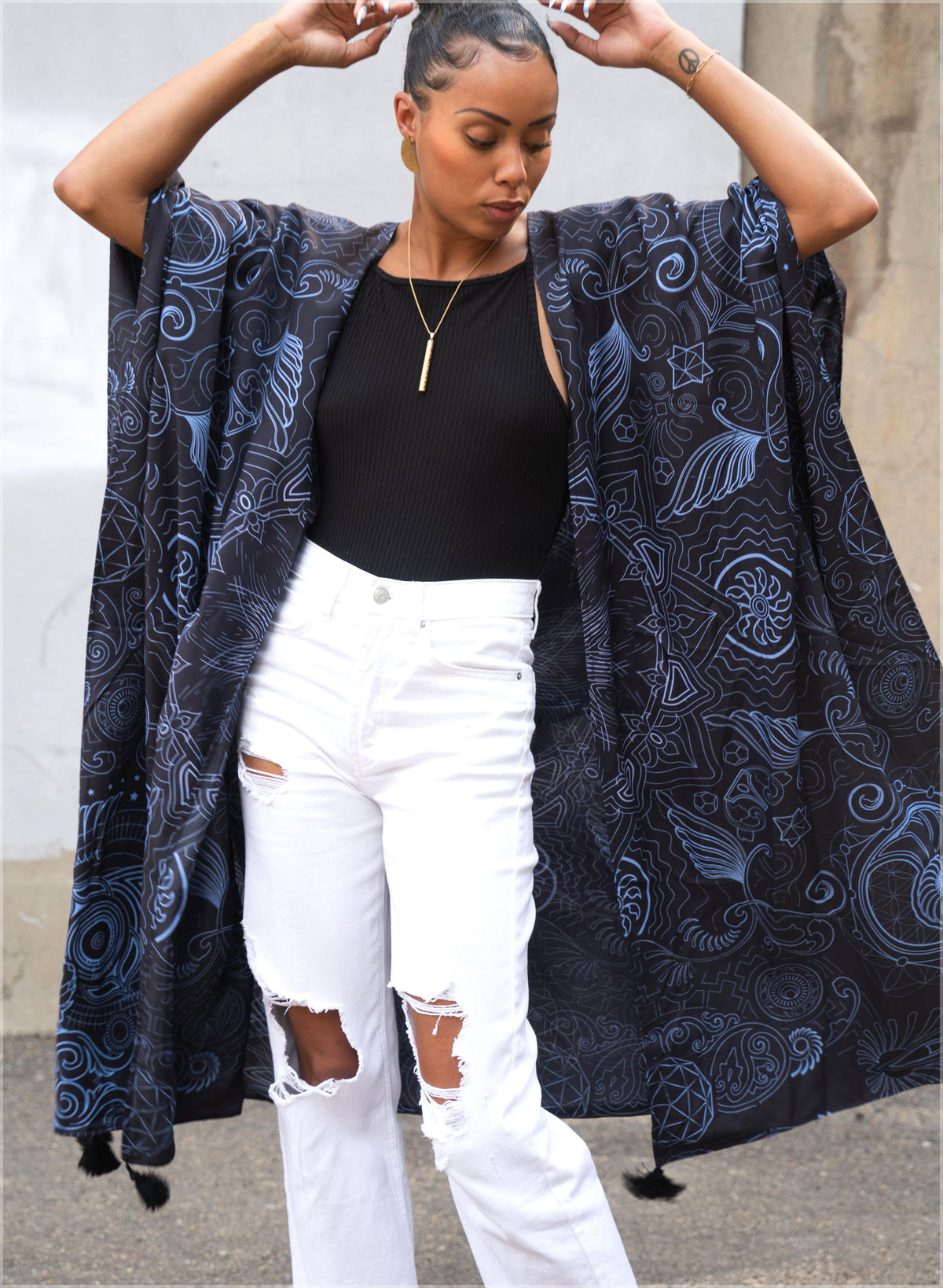 Arc Reactor Long Kimono by Mugwort