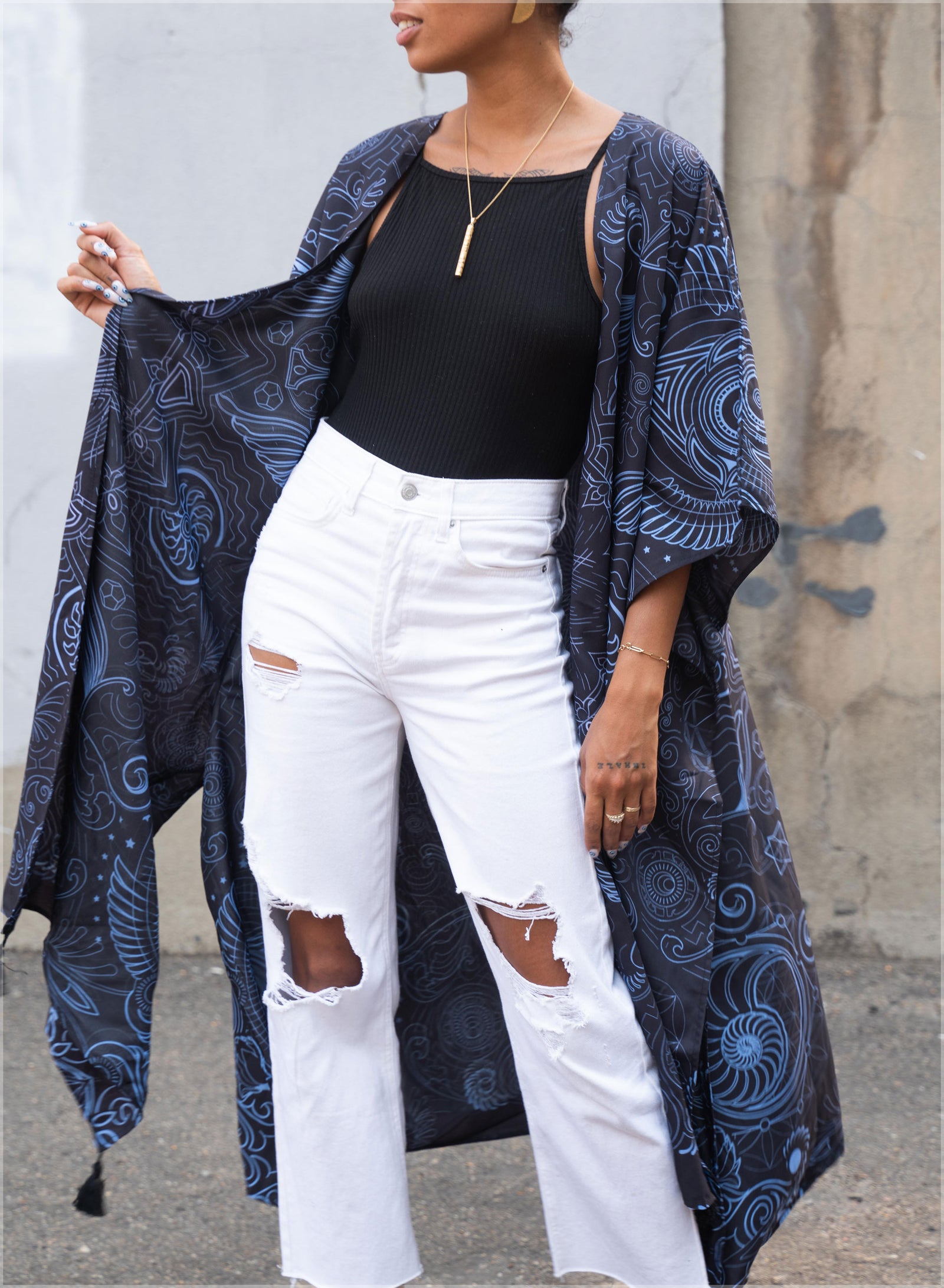 Arc Reactor Long Kimono by Mugwort