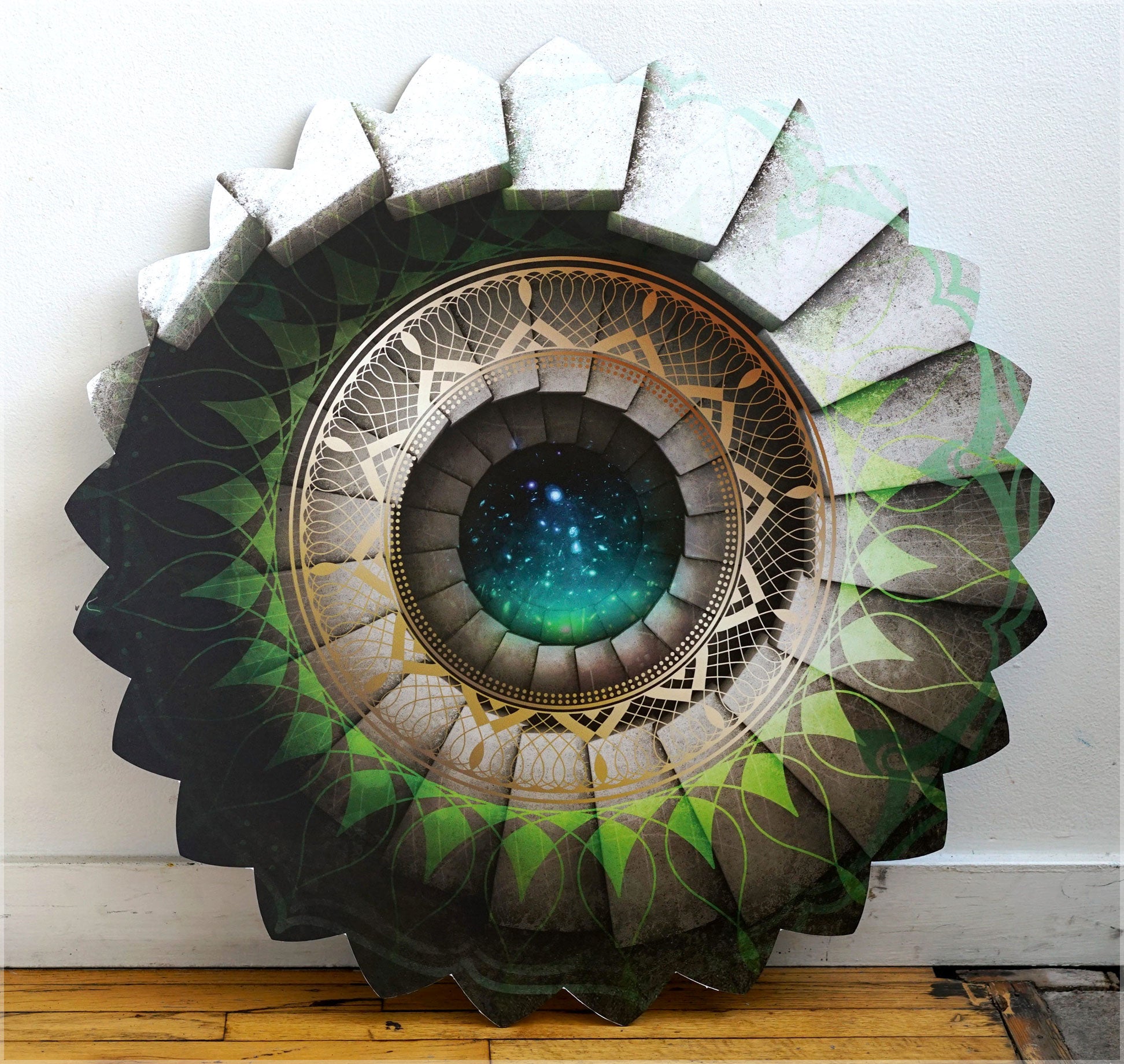 Nebula Portal XL Aluminum Diecut Print by Peter Westermann - 72 HOUR AUCTION