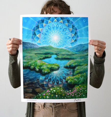 Euphoric Earth Signed Print by Morgan Mandala