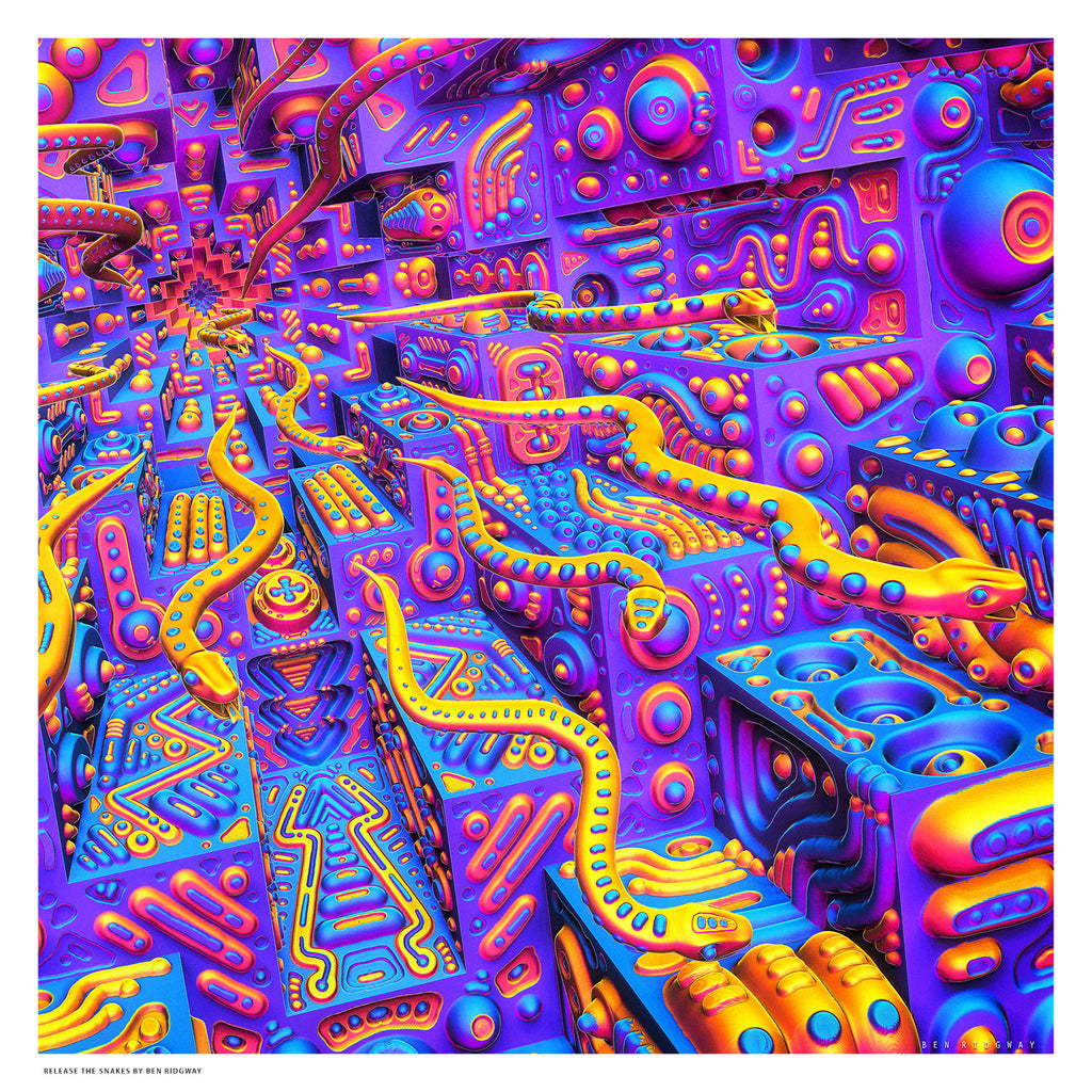 Release The Snakes by Ben Ridgway - Threyda Art and Apparel