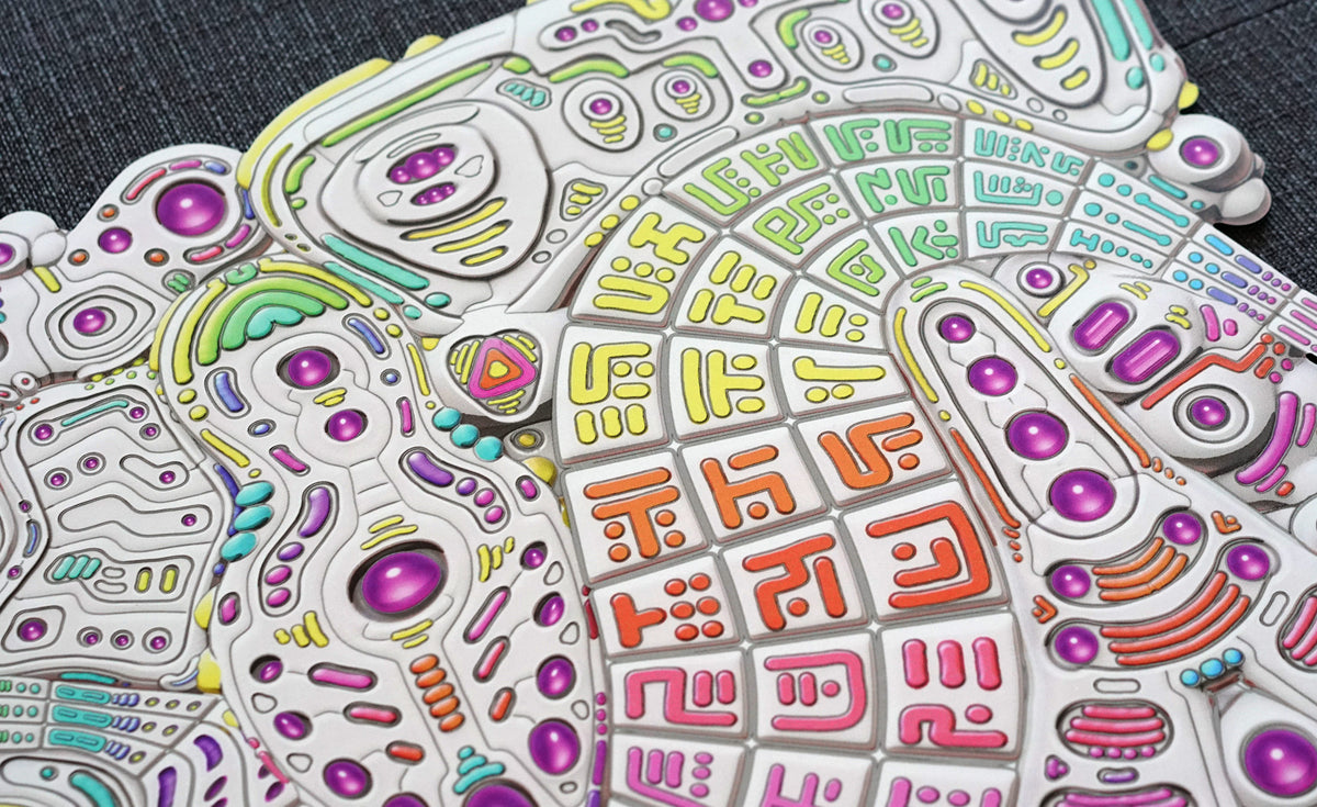 Freeformation Aluminum Diecut Print