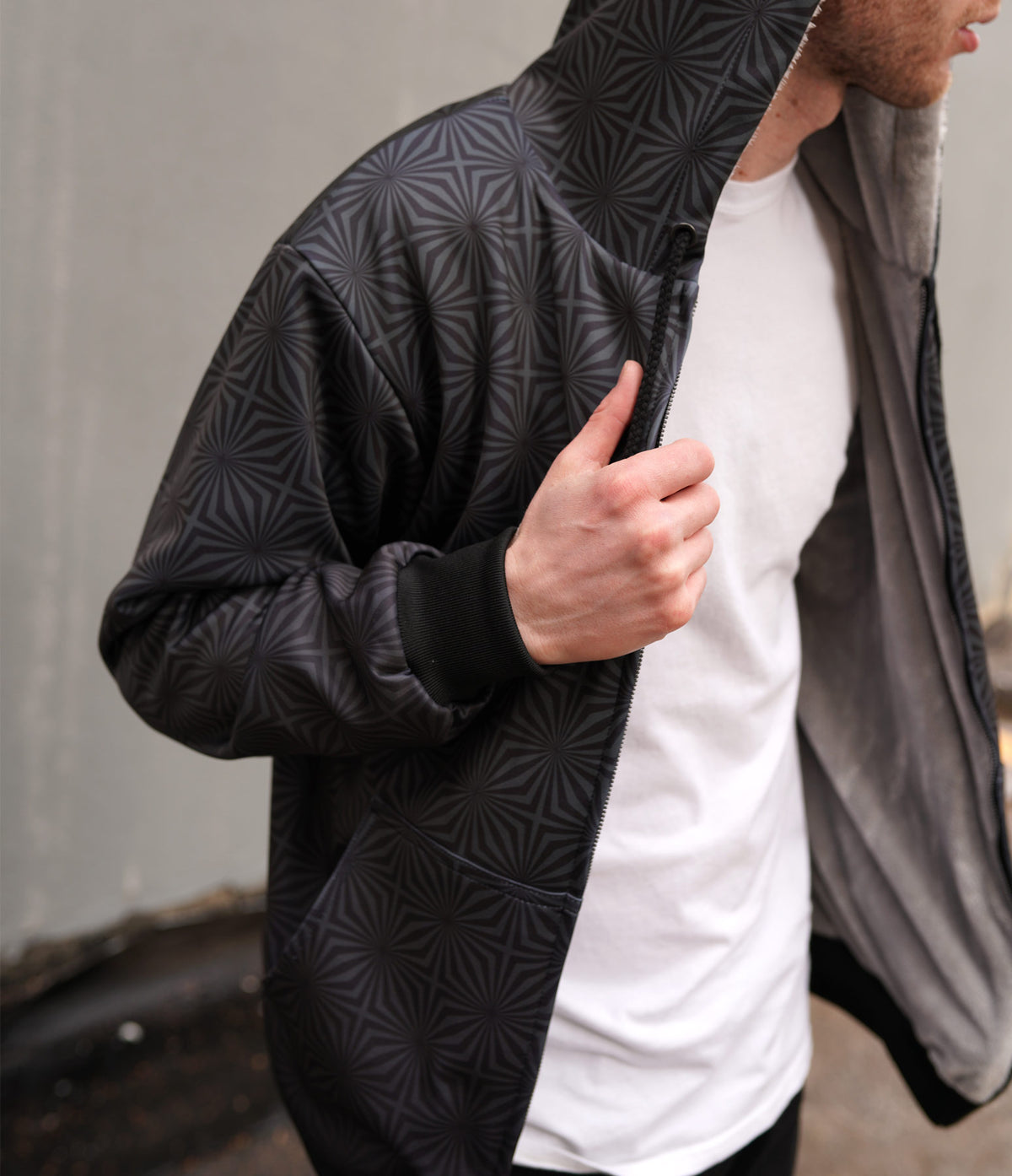 Blackstar Sherpa Hoodie by Threyda