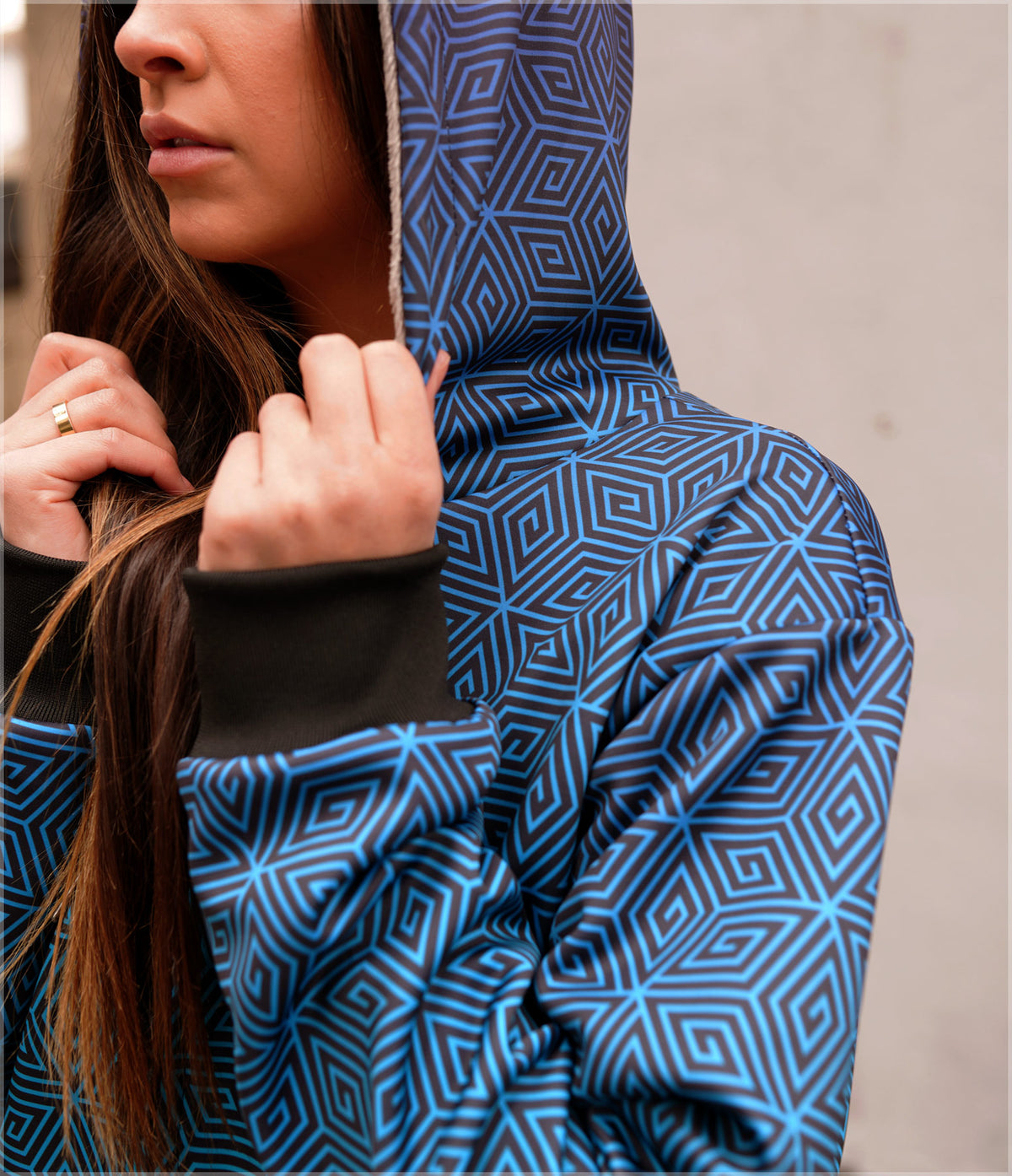 Purple Sky Women&#39;s Sherpa Hoodie by Threyda