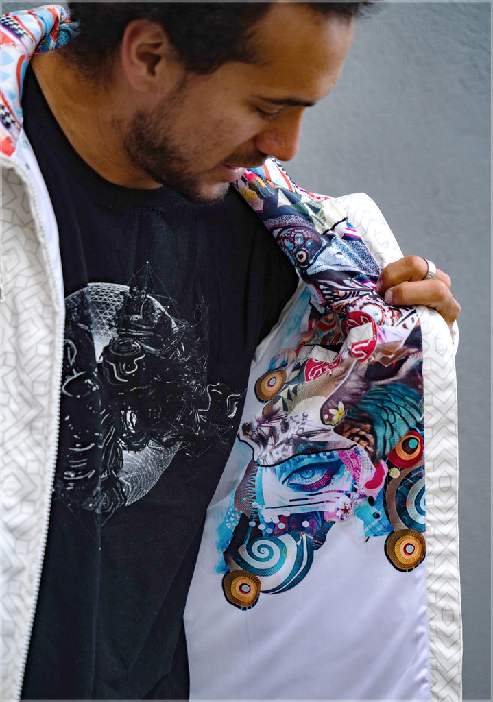 Night Rainbow Obsidian Jacket by Android Jones - Ships Nov 2023