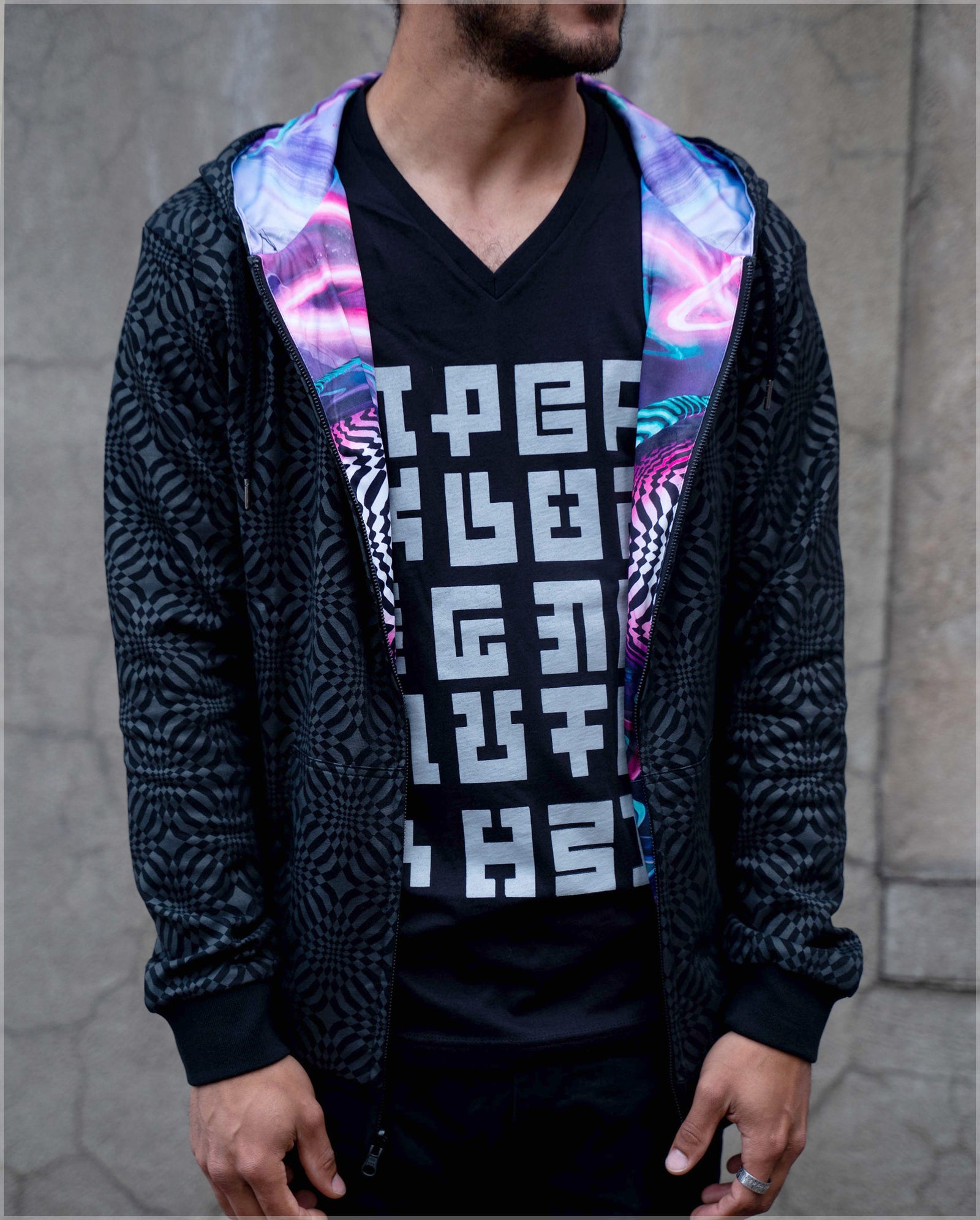 Oracle Midweight Reversible Hoodie by Threyda