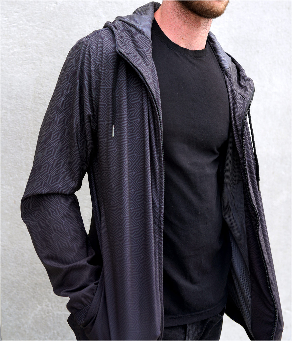 Black Box Windbreaker by Threyda