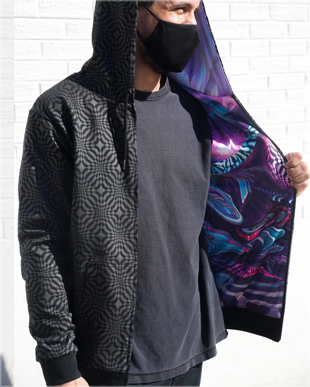 Oracle Midweight Reversible Hoodie by Threyda