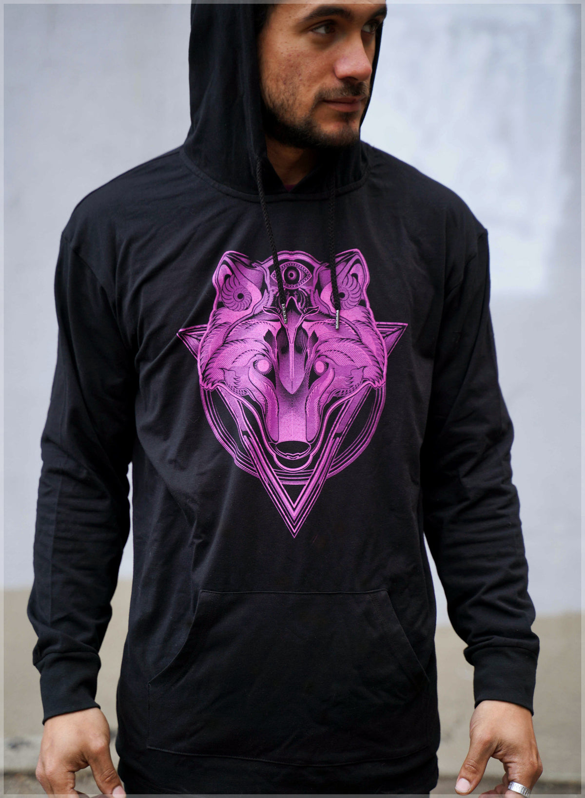 Wolf Screenprint Pullover by Mugwort