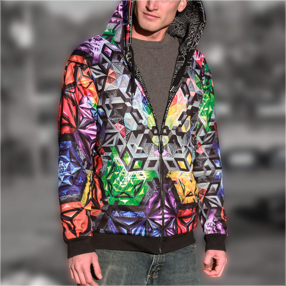 50% Cotton (Side 1) and 50% Satin Liner (Side 2)