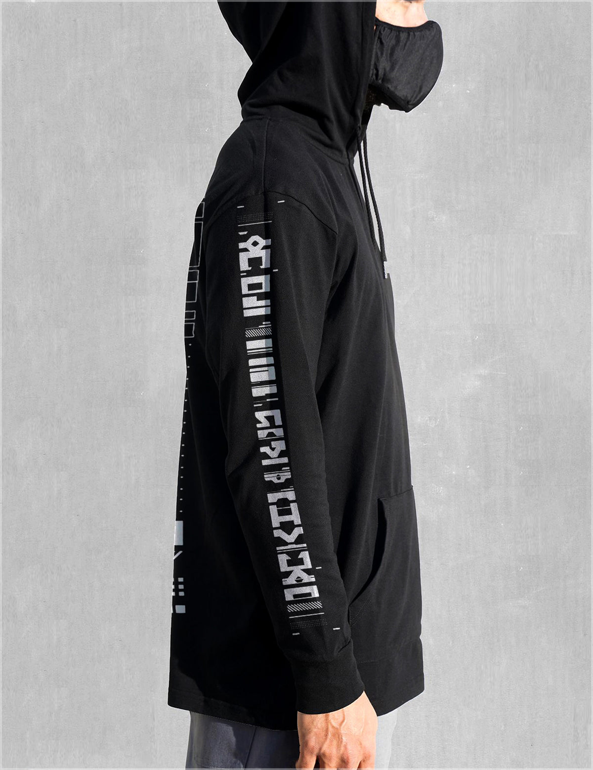 Data Screenprint Lightweight Pullover by Kimi Takemura