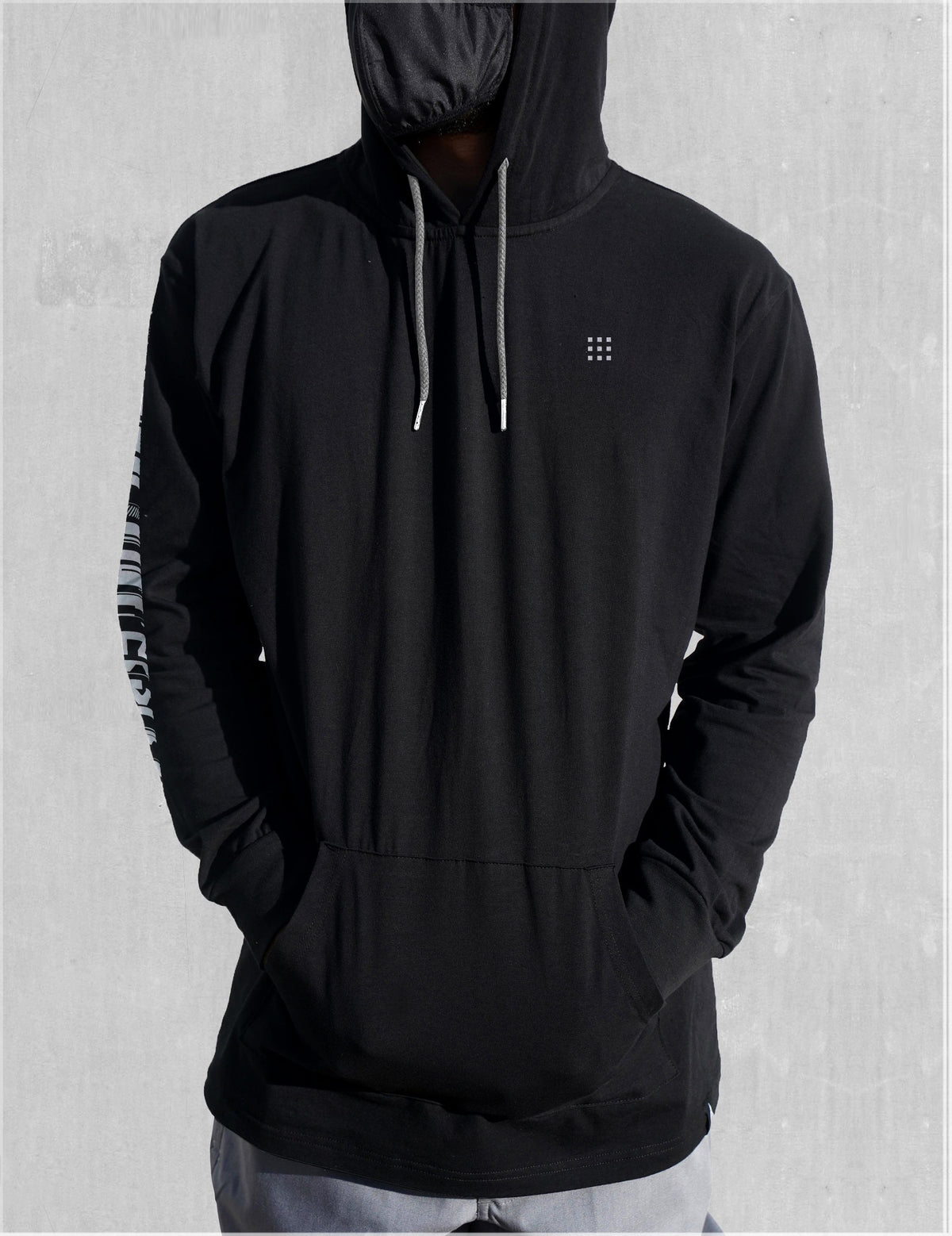 Data Screenprint Lightweight Pullover by Kimi Takemura