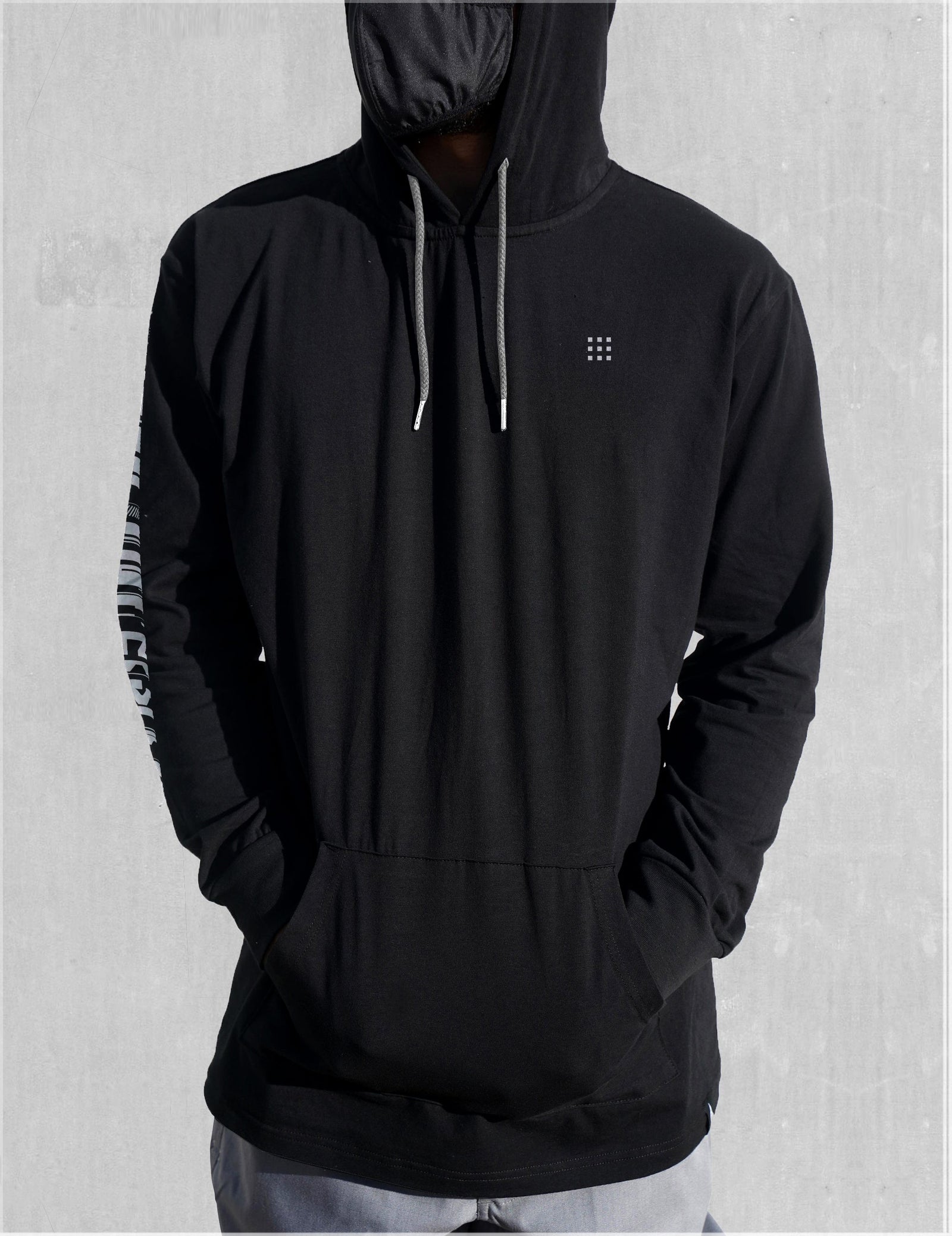 Data Screenprint Lightweight Pullover by Kimi Takemura