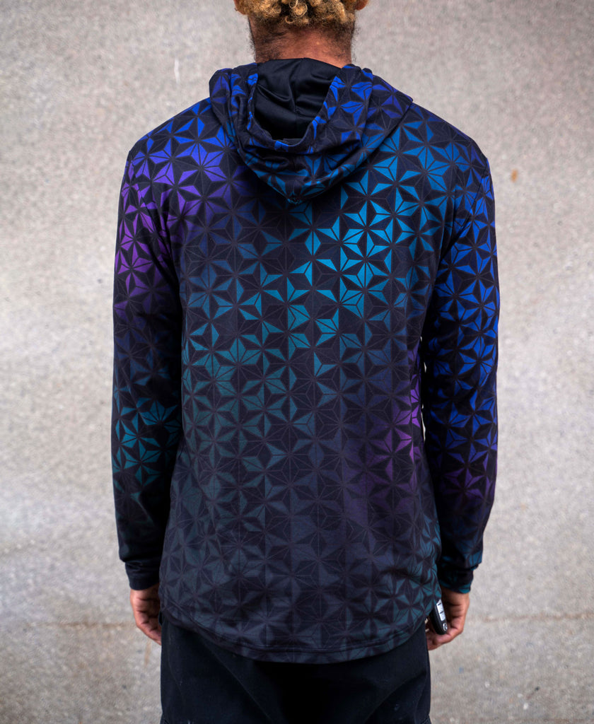 Cascade Lightweight Stretch Pullover Hoodie by Threyda