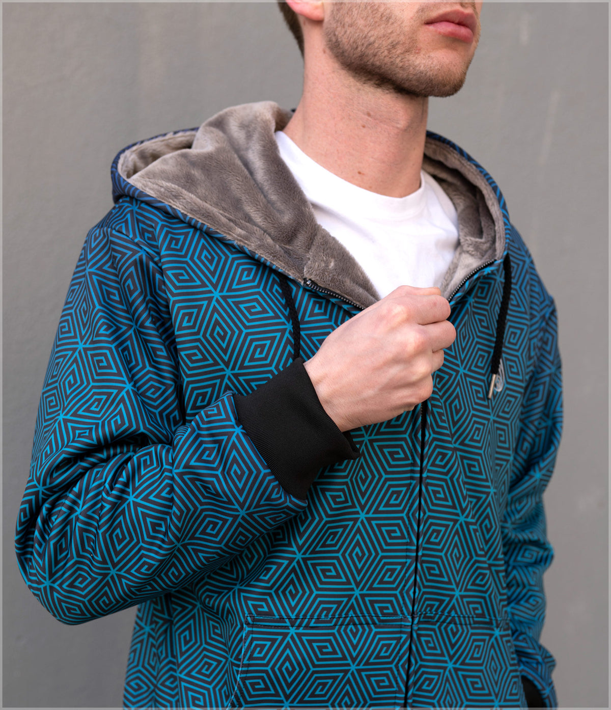 Purple Sky Sherpa Hoodie by Threyda - Backstock Available