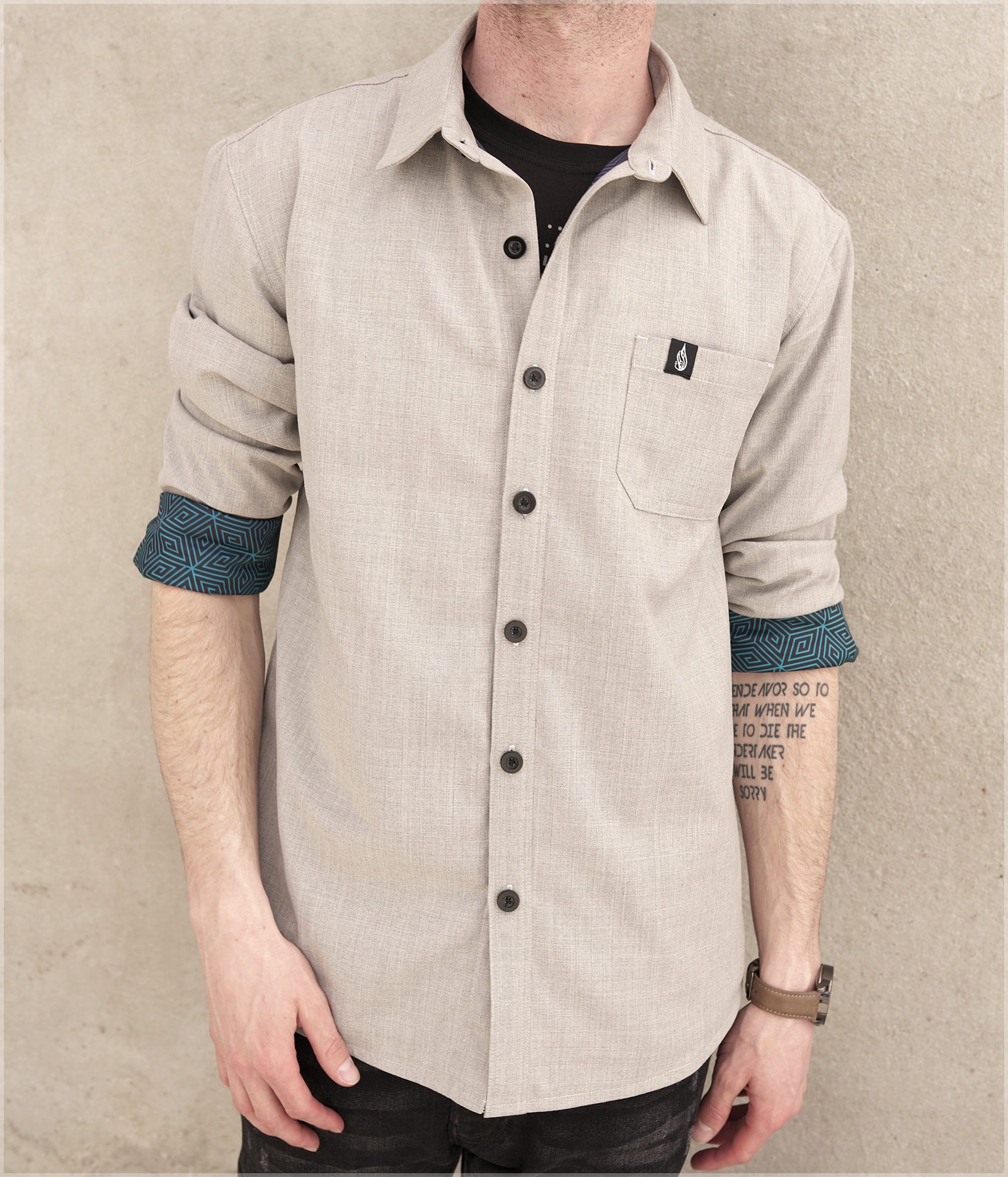 Purple Sky Button Down Shirt by Threyda