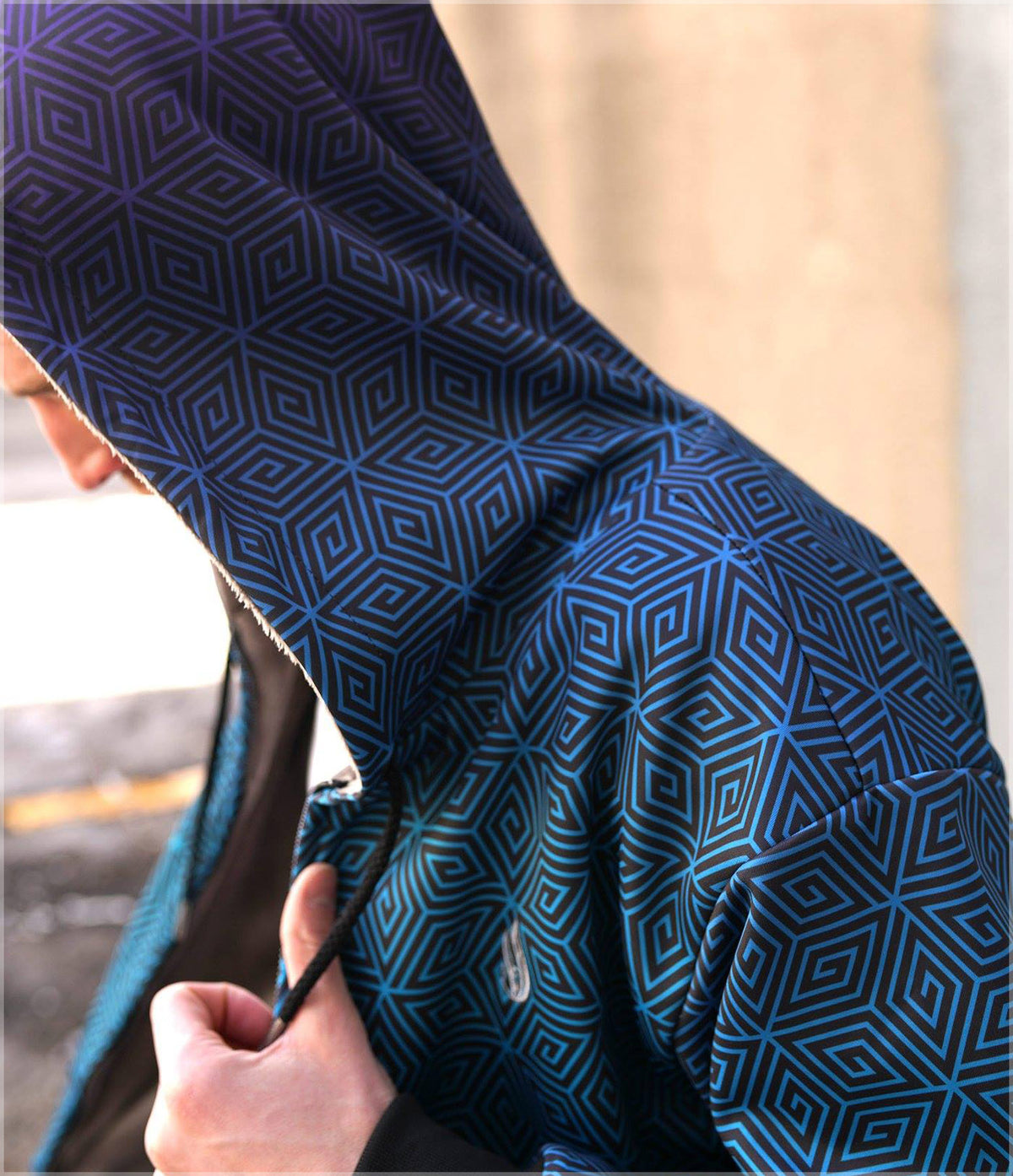 Purple Sky Sherpa Hoodie by Threyda - Backstock Available