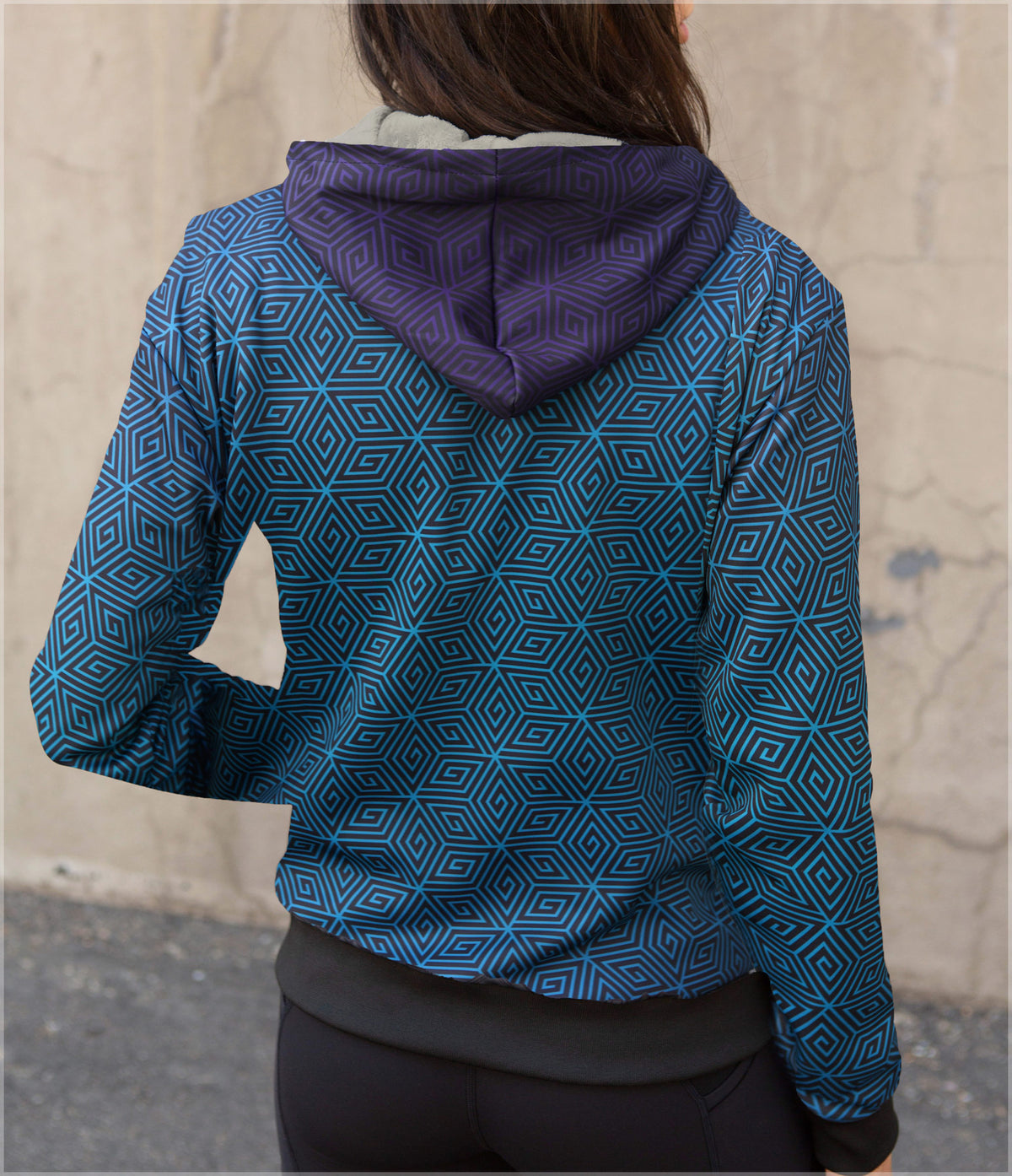 Purple Sky Women&#39;s Sherpa Hoodie by Threyda