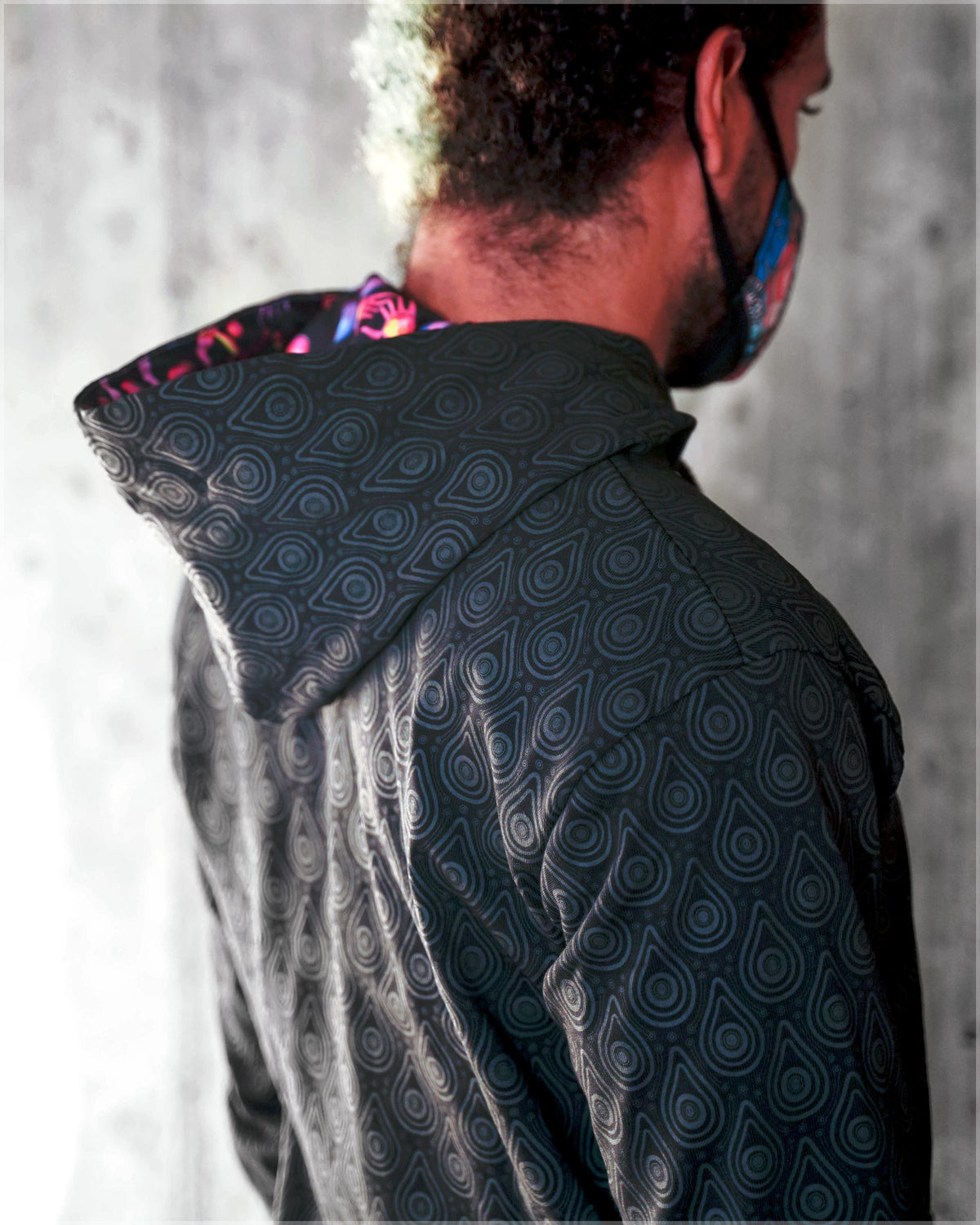 Rainbow Consciousness Midweight Reversible Hoodie by Ben Ridgway
