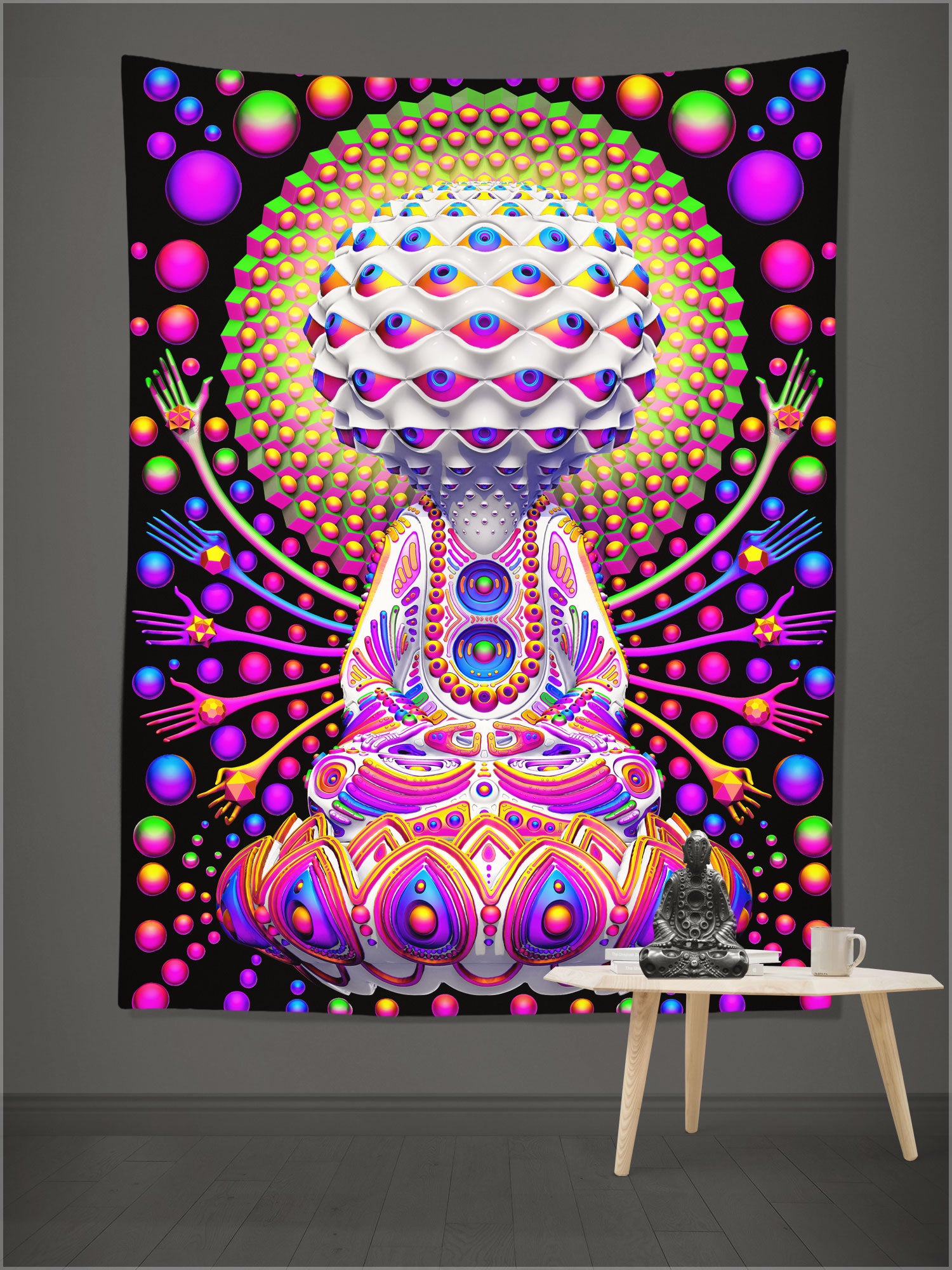 Rainbow Consciousness Tapestry by Ben Ridgway