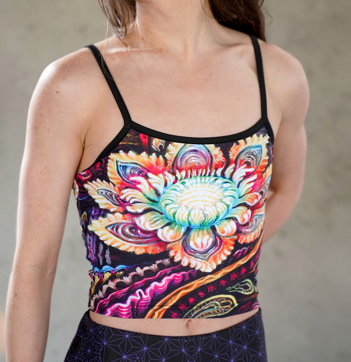 Flower Power Crop Top by Randal Roberts