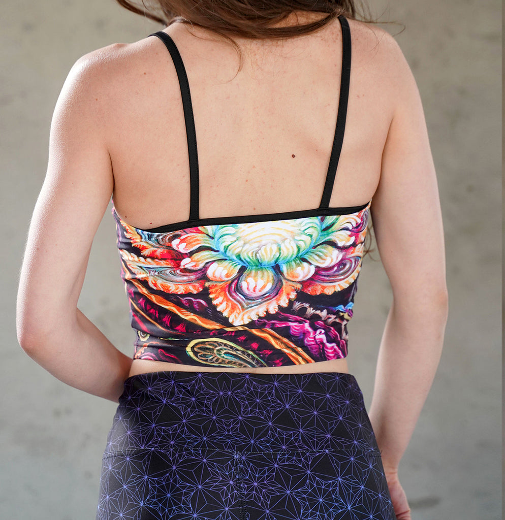 Flower Power Crop Top by Randal Roberts