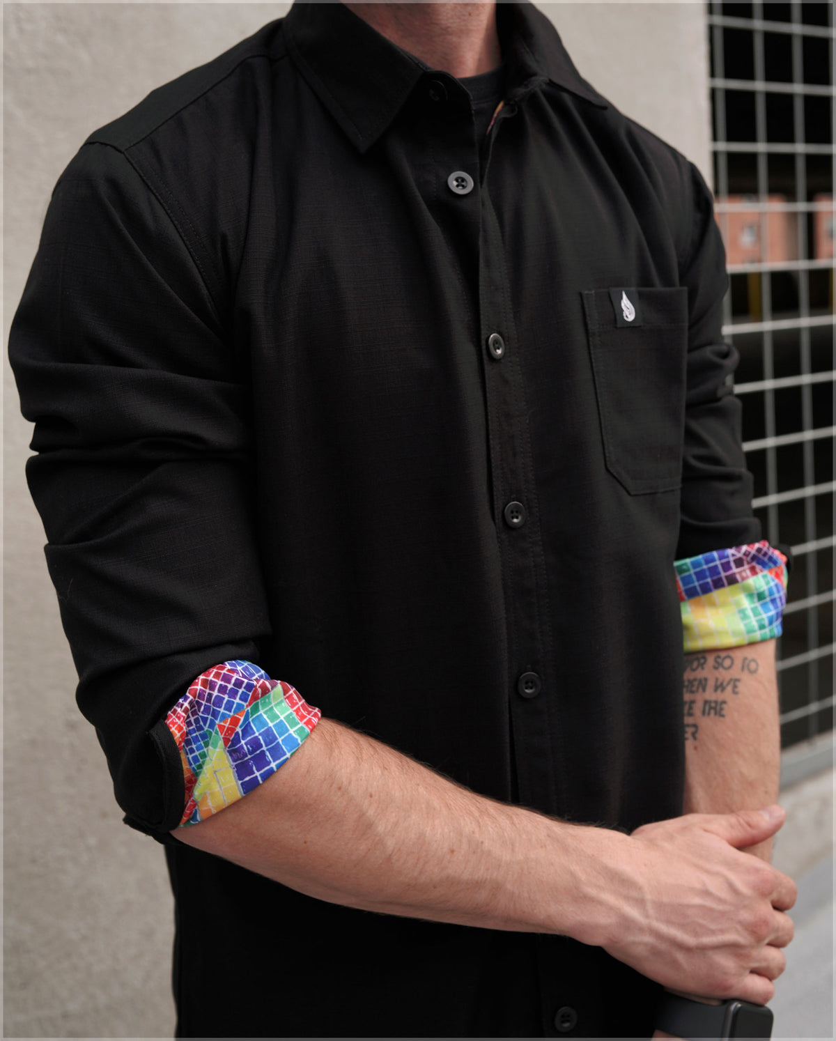 Realms of the Unpronounceable Button Down by Allyson Grey