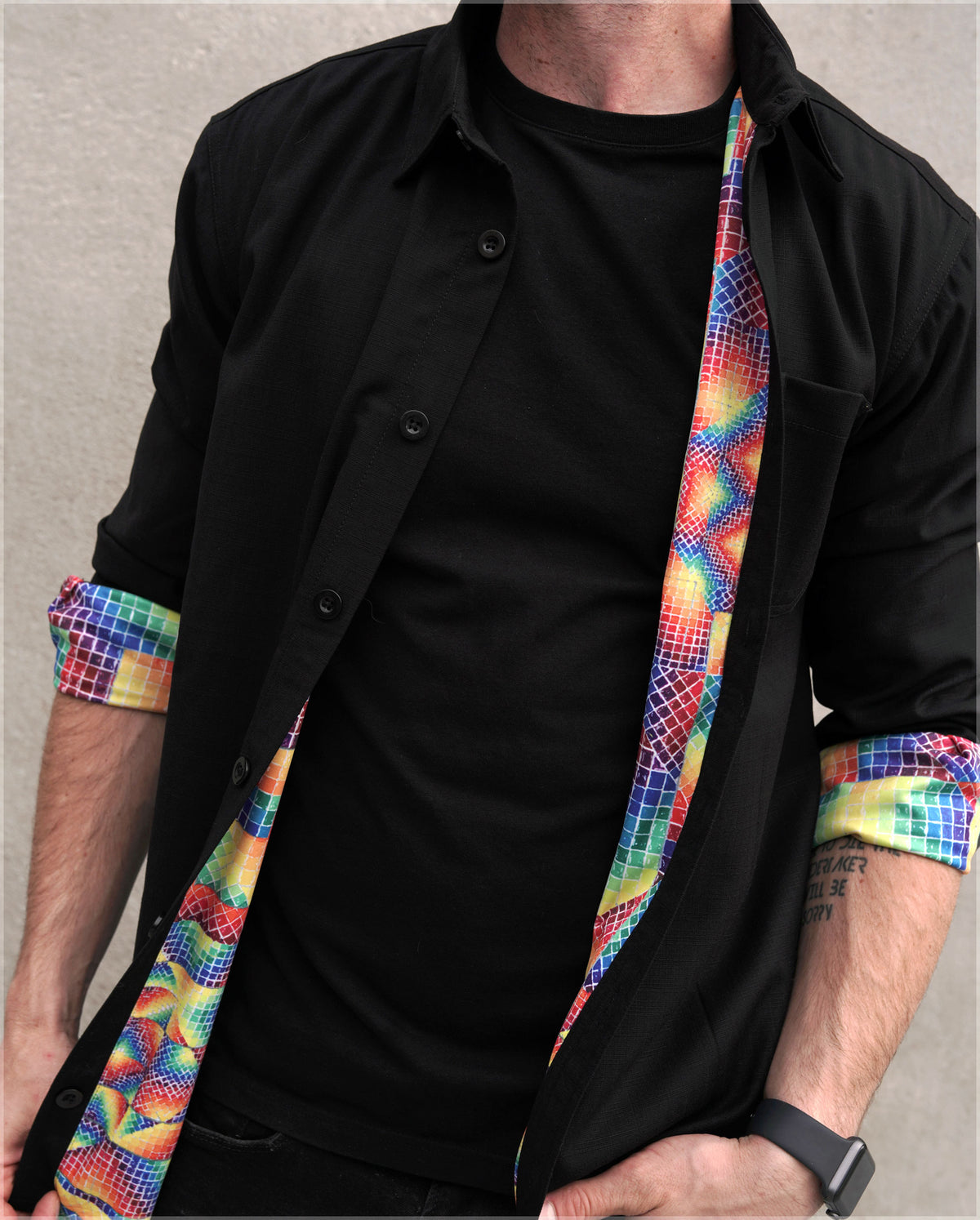 Realms of the Unpronounceable Button Down by Allyson Grey