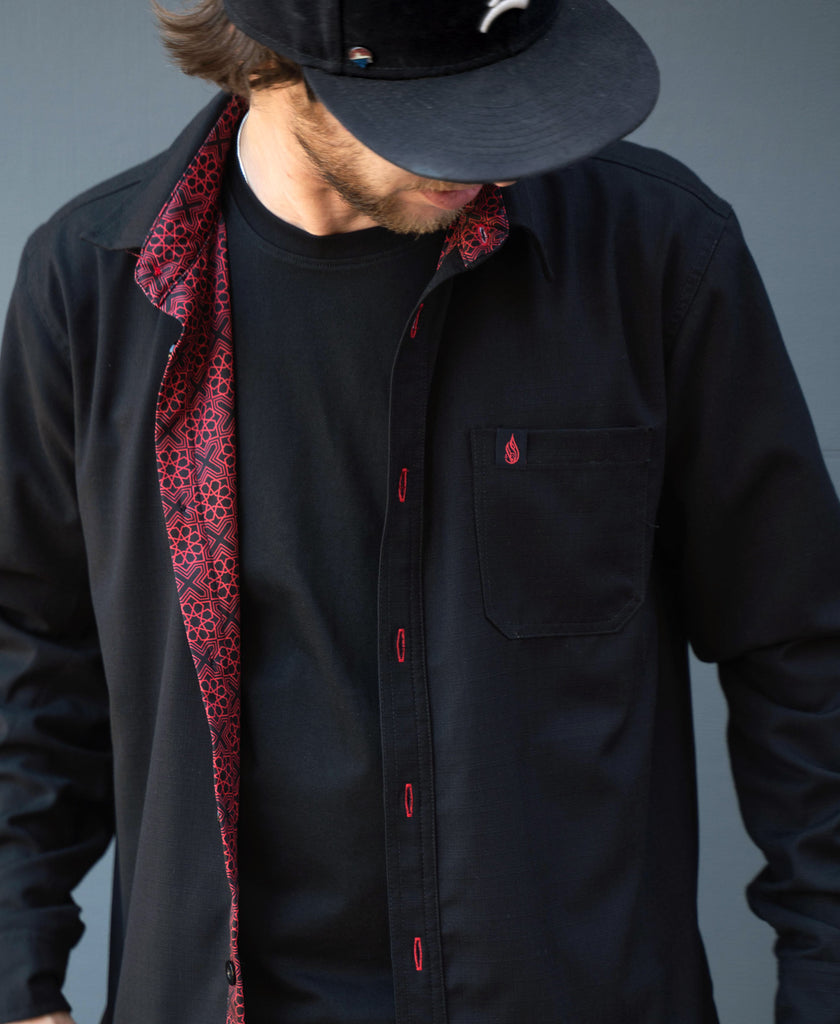 Traverse Lined Button Down Shirt by Threyda