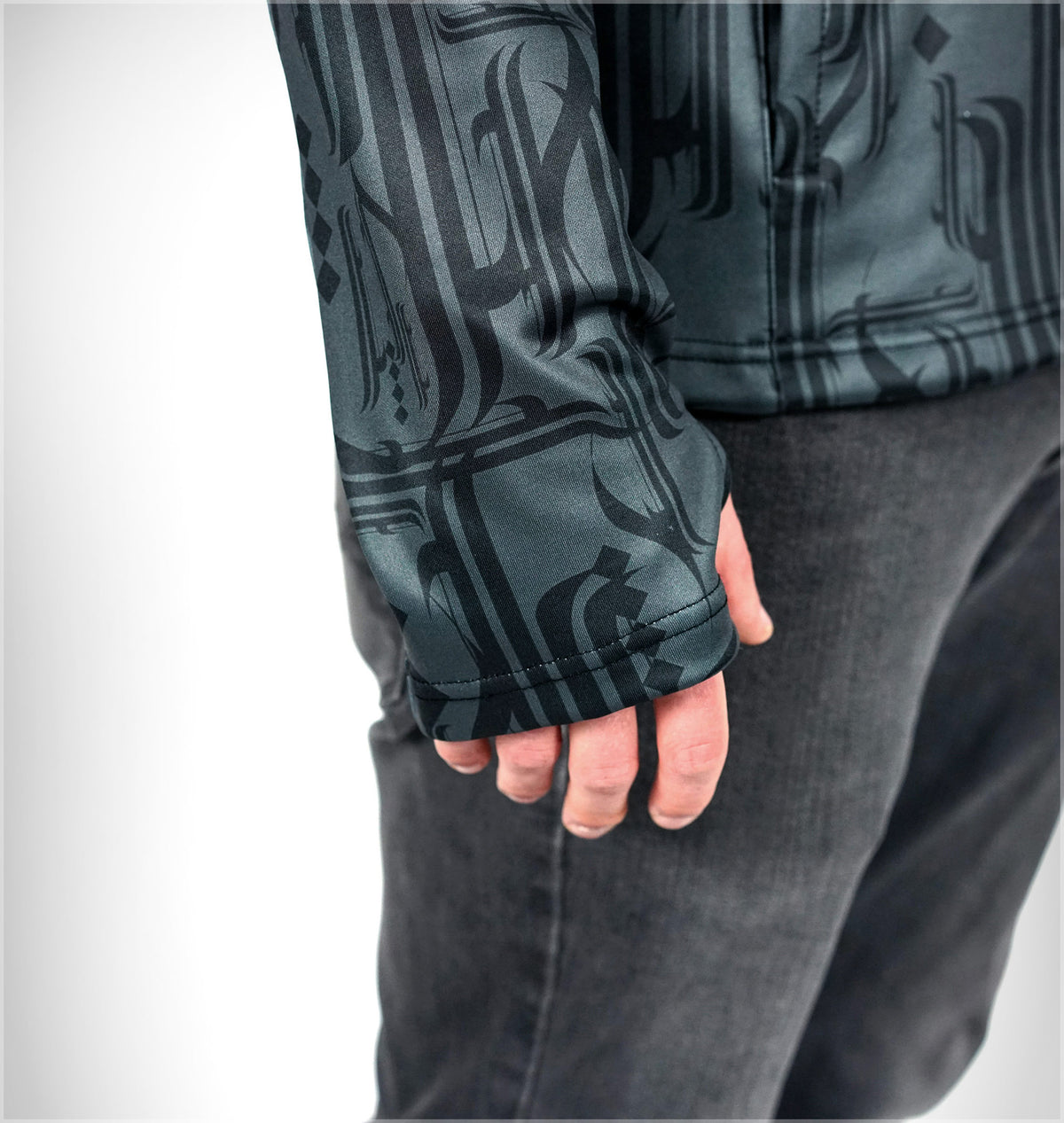 Script Midweight Pullover Hoodie by Justin Totemical