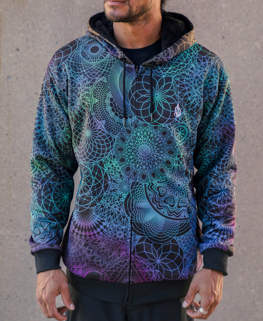 Bird of Paradise Sherpa Hoodie by Threyda