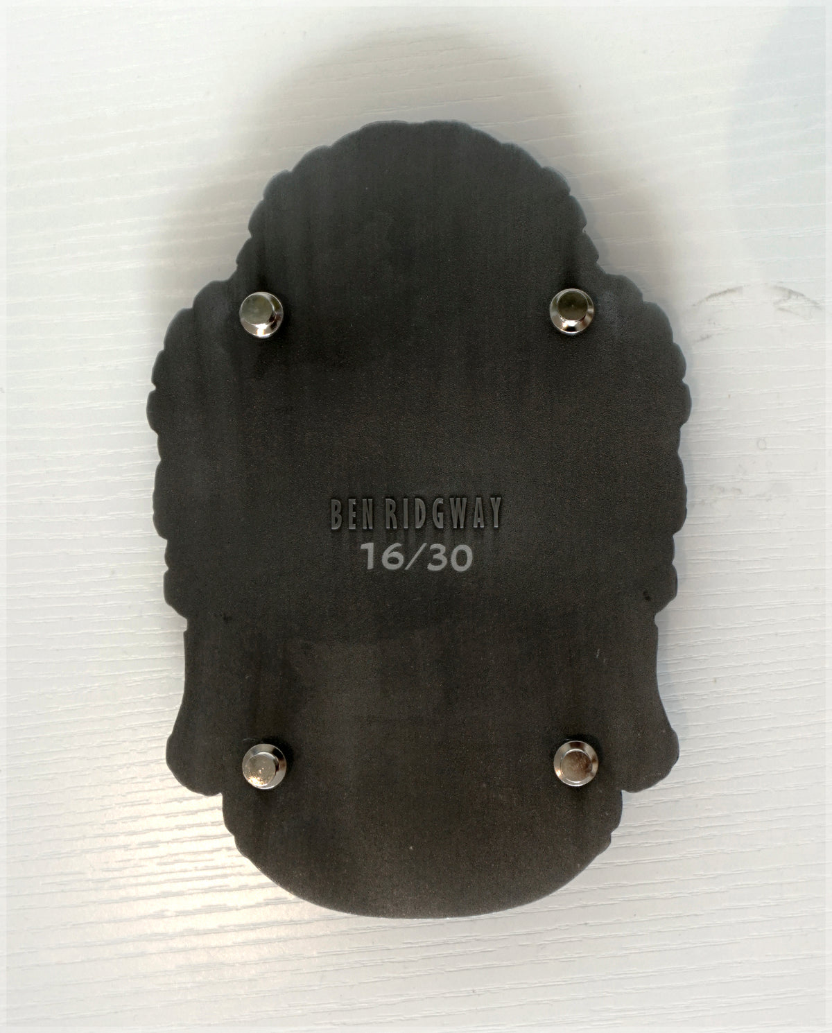 Buddha Electric Head Pin/Sculpture by Ben Ridgway