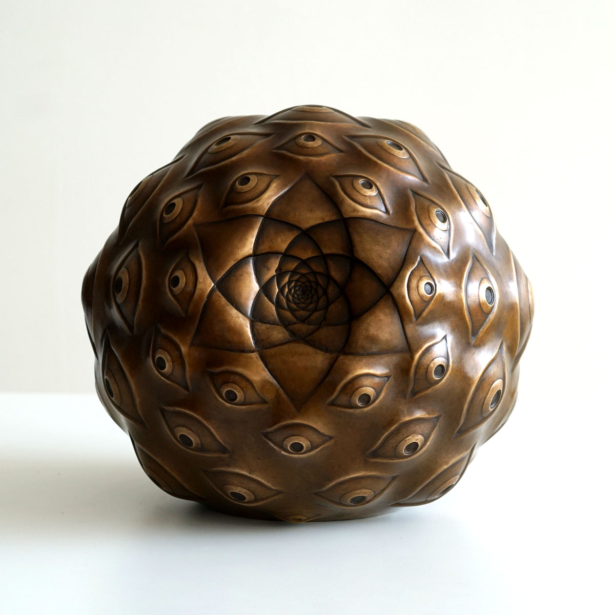 Guardian Eye Bronze Sculpture by Ben Ridgway