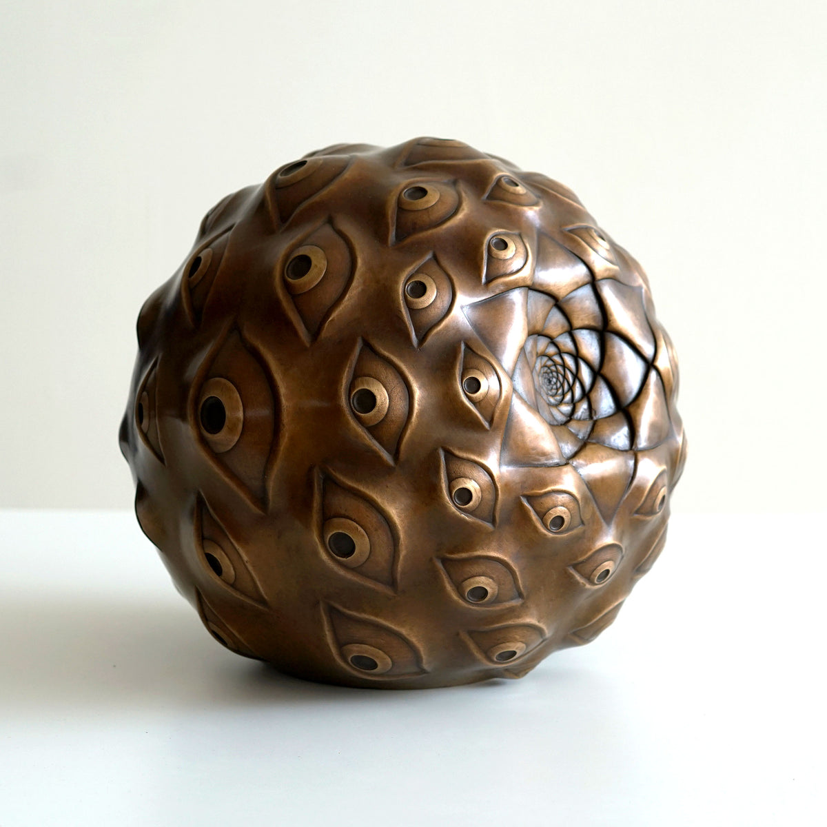 Guardian Eye Bronze Sculpture by Ben Ridgway