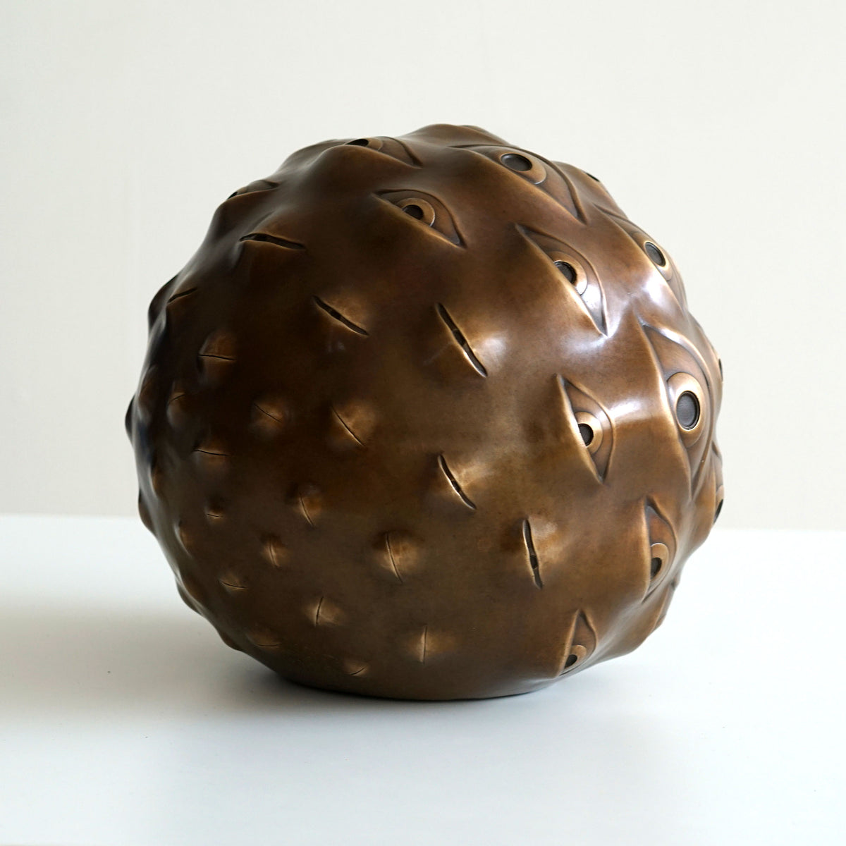 Guardian Eye Bronze Sculpture by Ben Ridgway