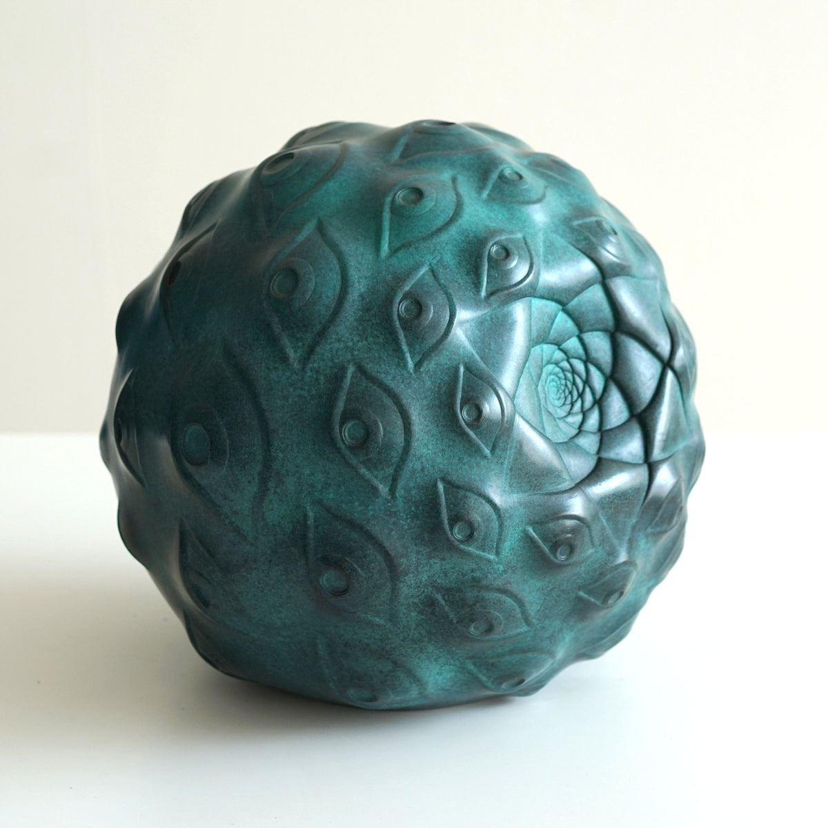 Guardian Eye Bronze Sculpture by Ben Ridgway