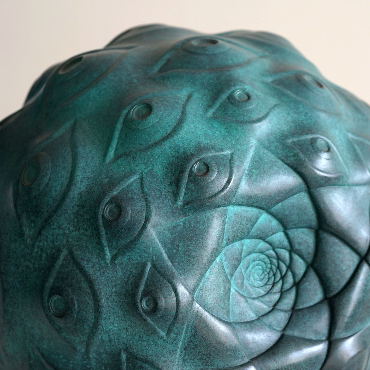 Guardian Eye Bronze Sculpture by Ben Ridgway