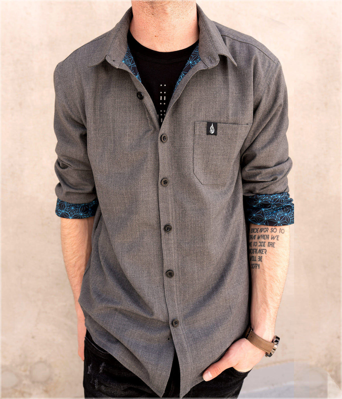 Starseed Button Down Shirt by Kimi Takemura