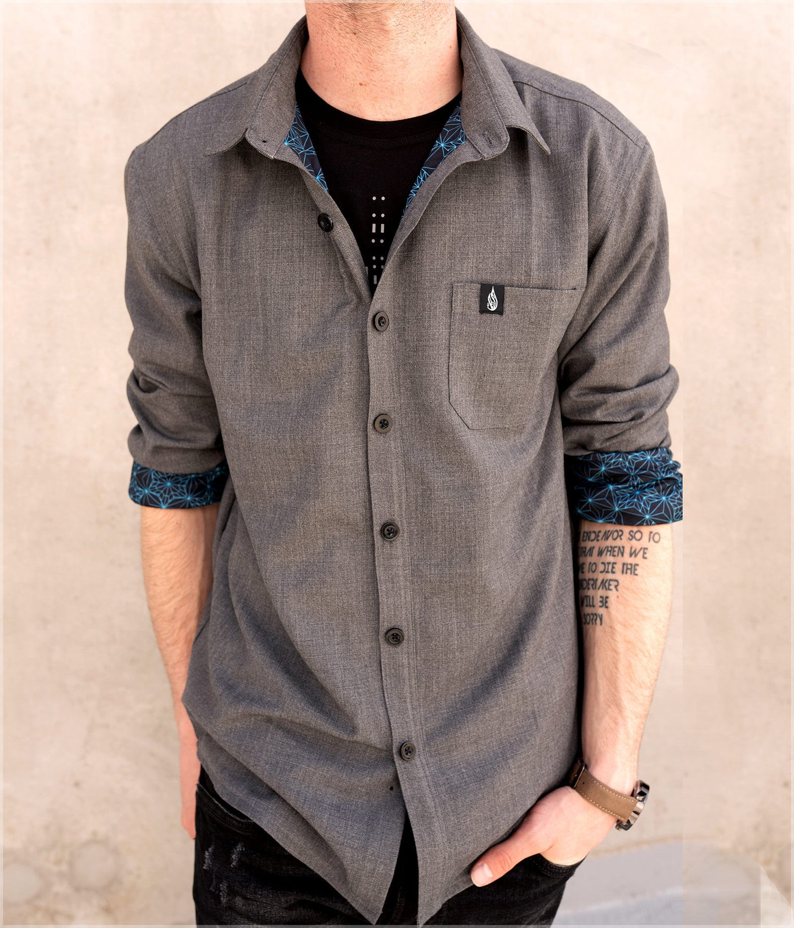 Starseed Button Down Shirt by Kimi Takemura