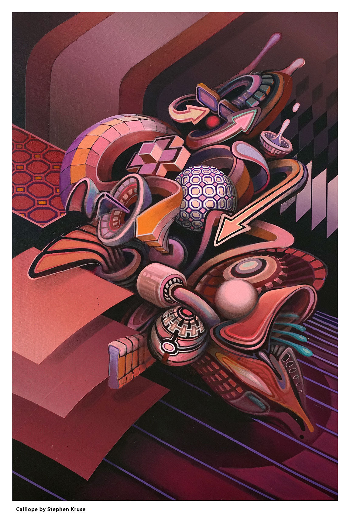 Calliope Watercolor Print by Stephen Kruse