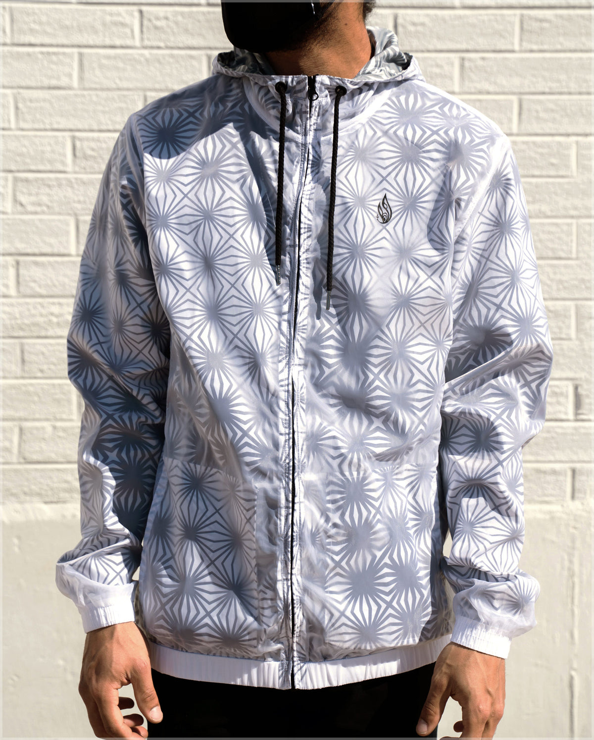 Breakthrough Translucent Windbreaker Hoodie by Threyda