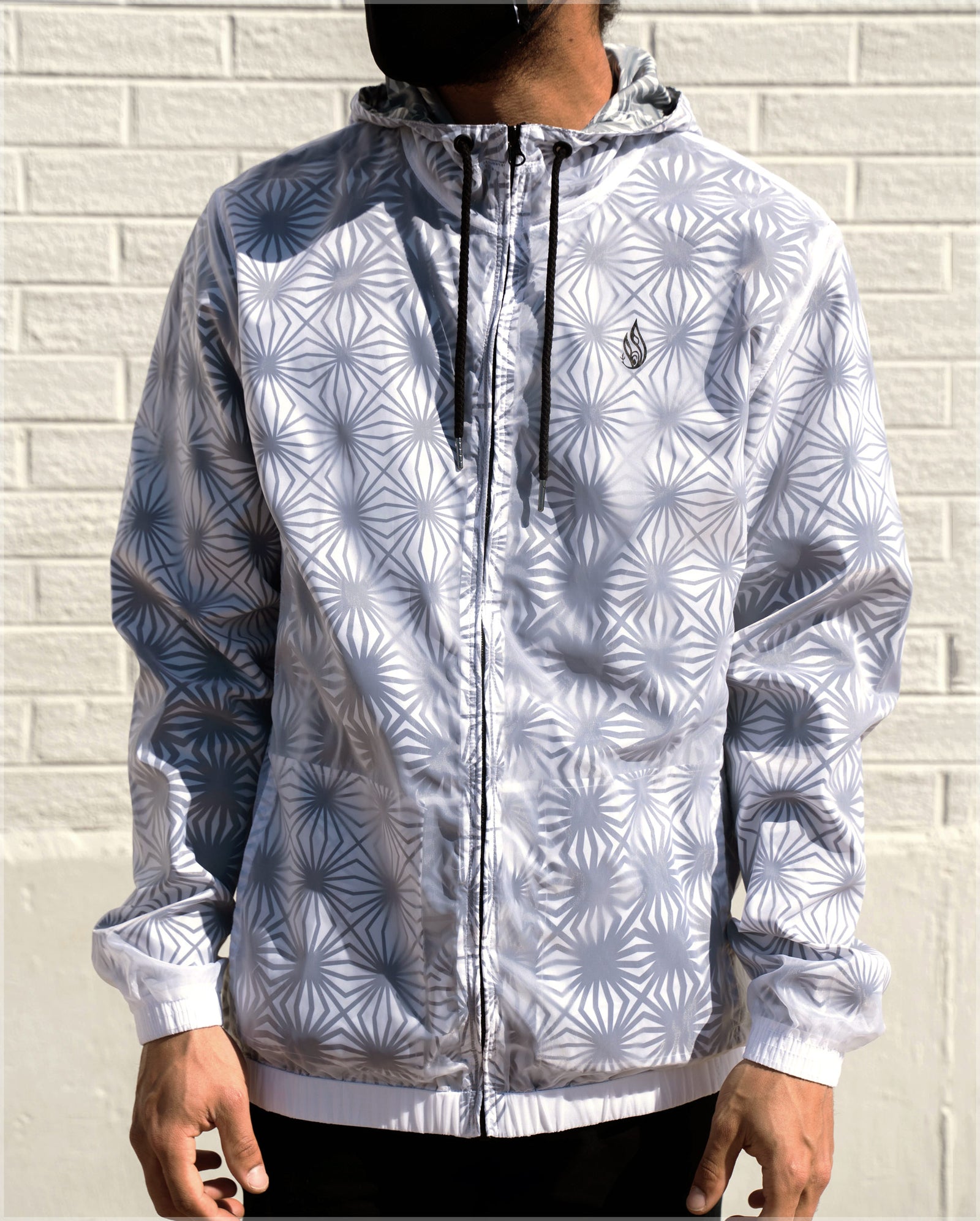 Breakthrough Translucent Windbreaker Hoodie by Threyda