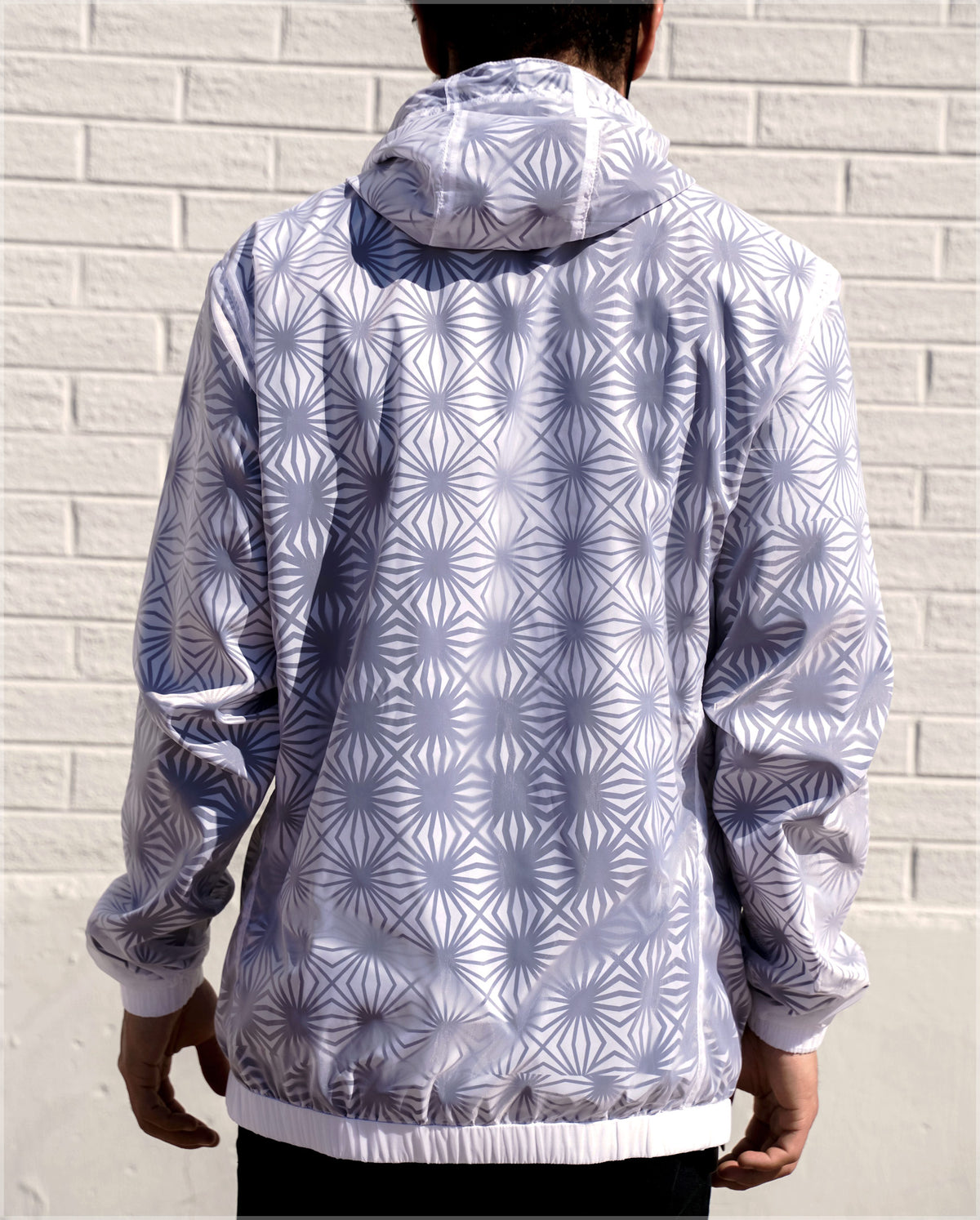 Breakthrough Translucent Windbreaker Hoodie by Threyda