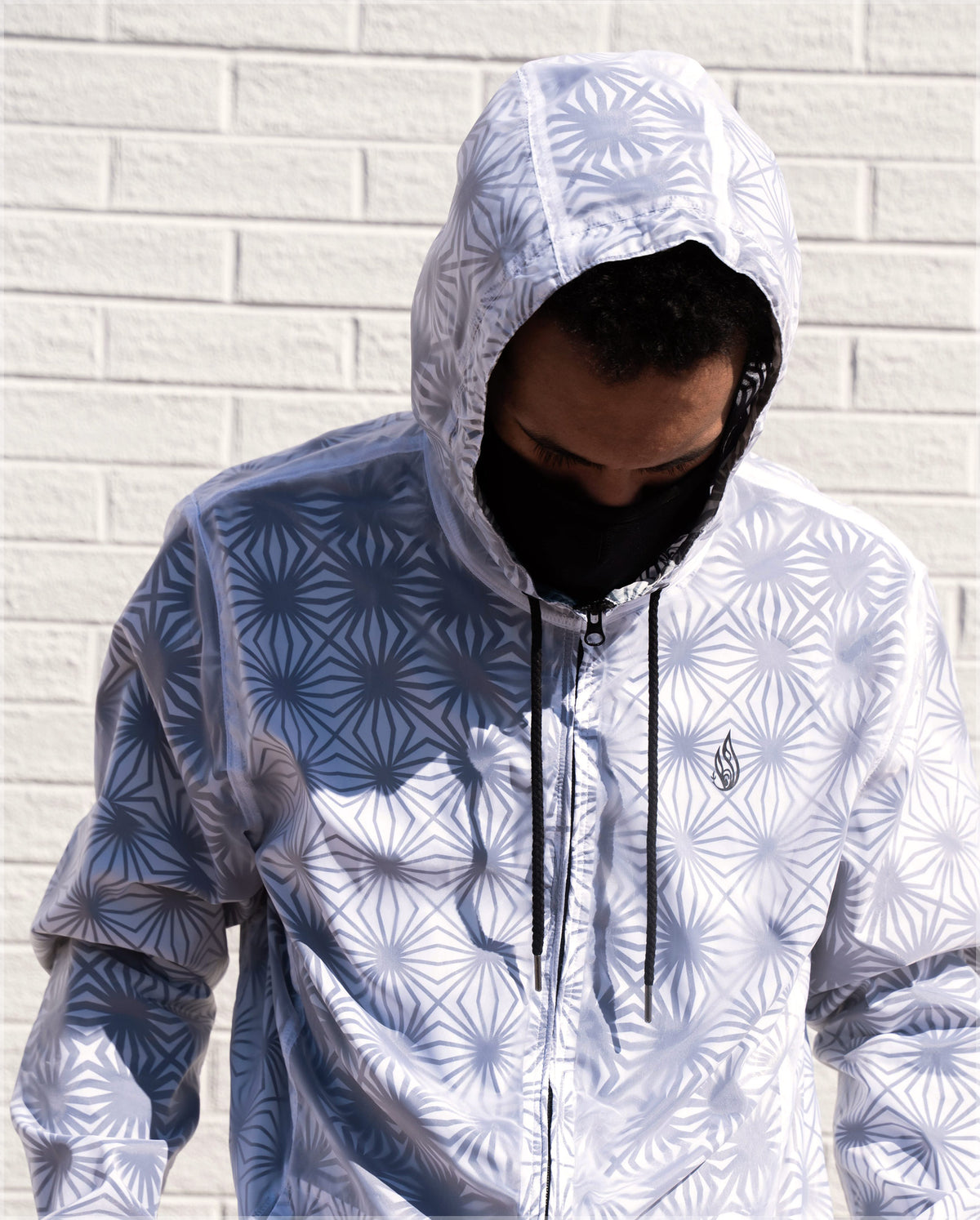 Breakthrough Translucent Windbreaker Hoodie by Threyda