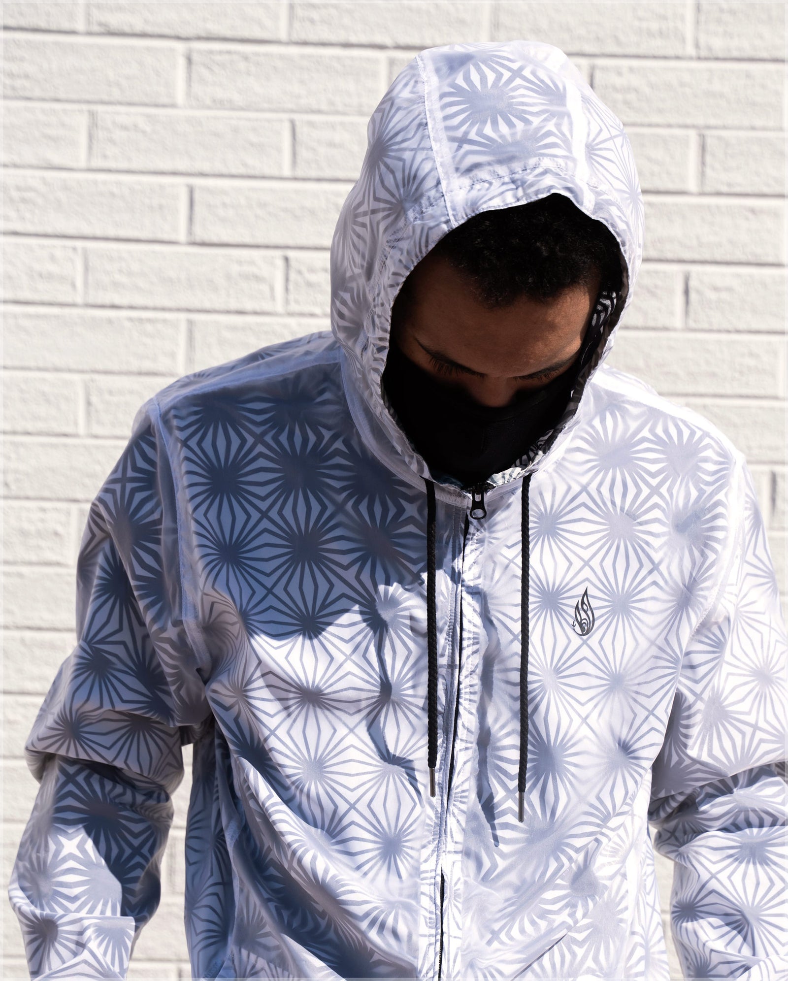 Breakthrough Translucent Windbreaker Hoodie by Threyda