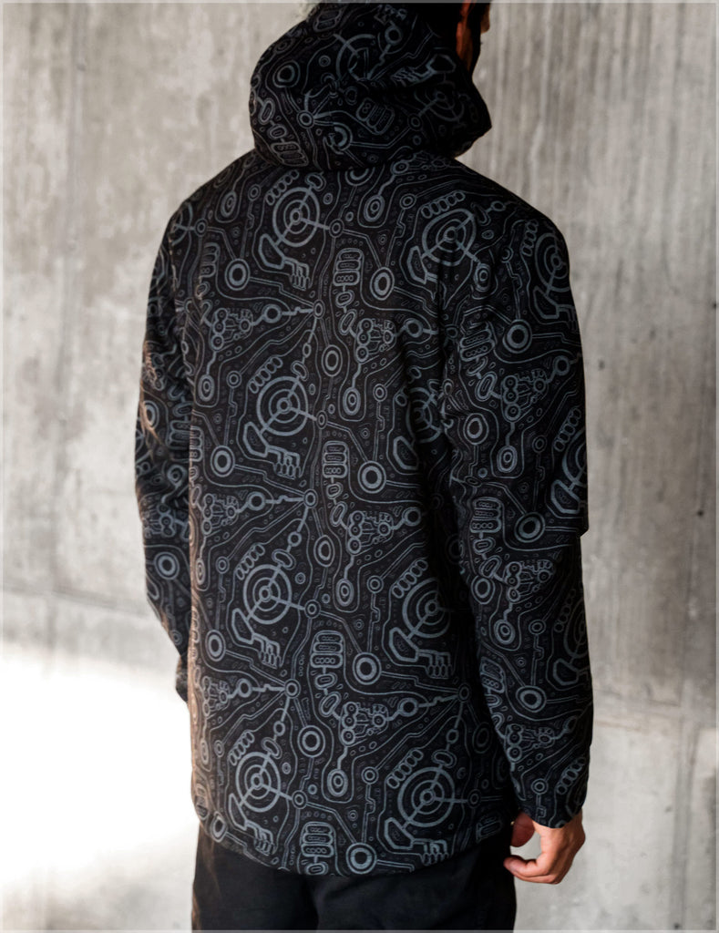Syntax Obsidian Jacket by Ben Ridgway - Threyda Art and Apparel