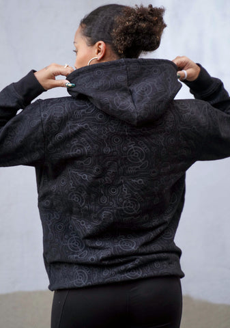 Syntax Pullover Screenprint Hoodie by Ben Ridgway